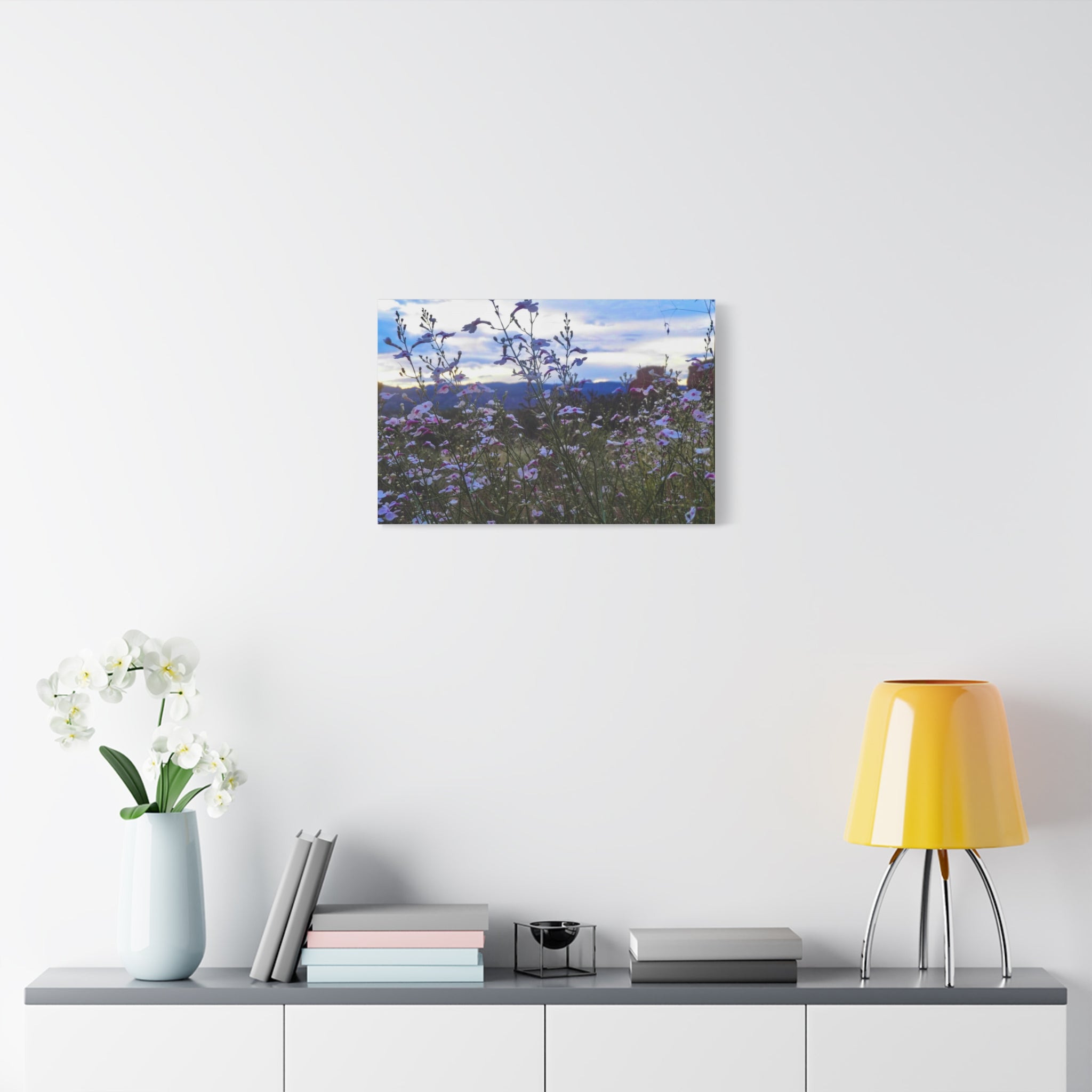 Floral Wall Art Canvas, Nature-Inspired Home Decor, Flower Print, Rustic Living Room, Gift for Gardeners, Boho Wall Art