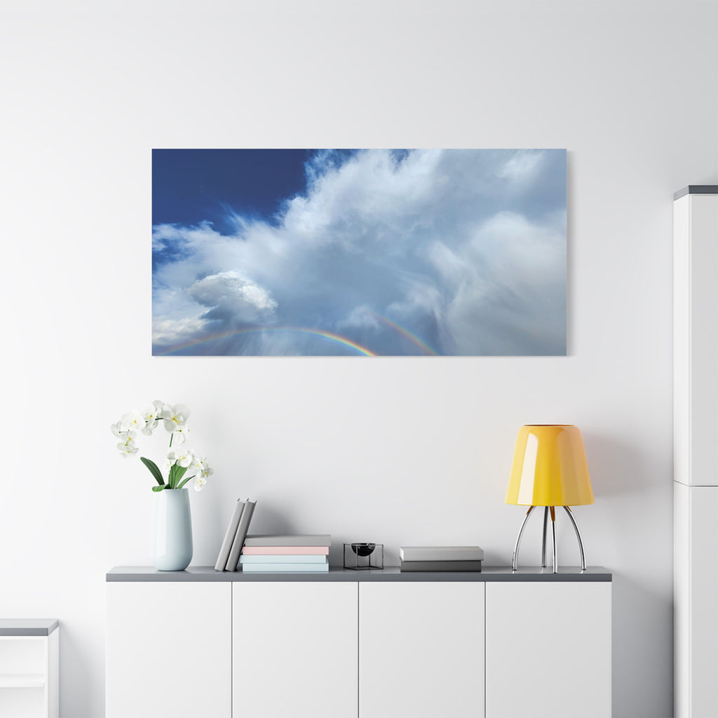 Rainbow Cloud Art Canvas Print, Stretched Wall Decor, Home/Office Art, Gift for Nature Lovers, Gallery Wall Accent
