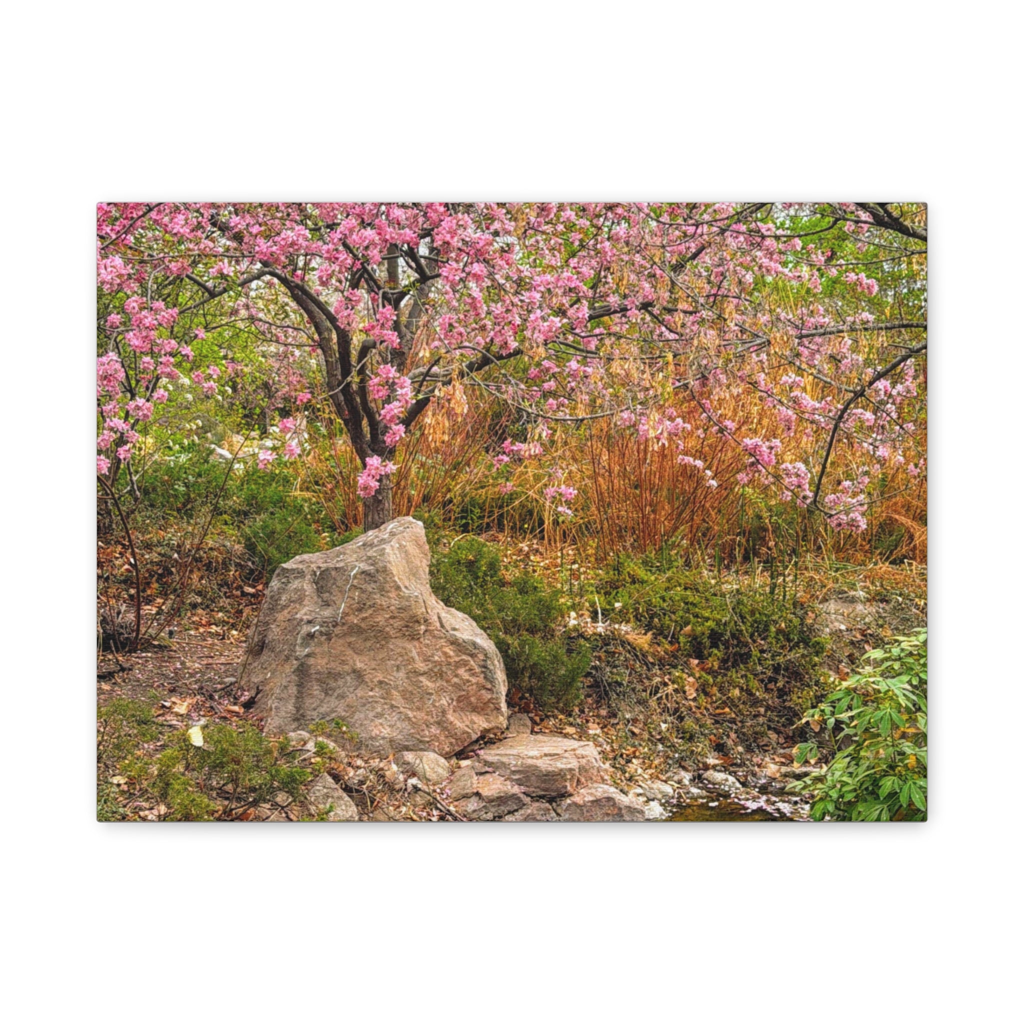 Canvas Wall Art, Floral Landscape Print, Home Decor, Gift for Nature Lovers, Spring Decor, Wall Art for Living Room