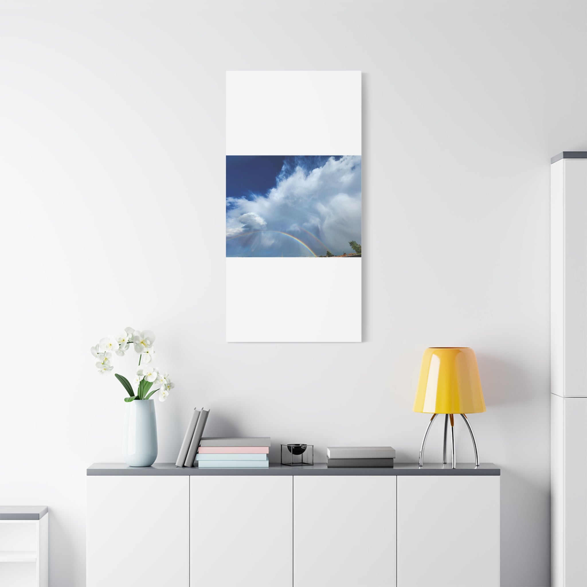 Rainbow Cloud Art Canvas Print, Stretched Wall Decor, Home/Office Art, Gift for Nature Lovers, Gallery Wall Accent