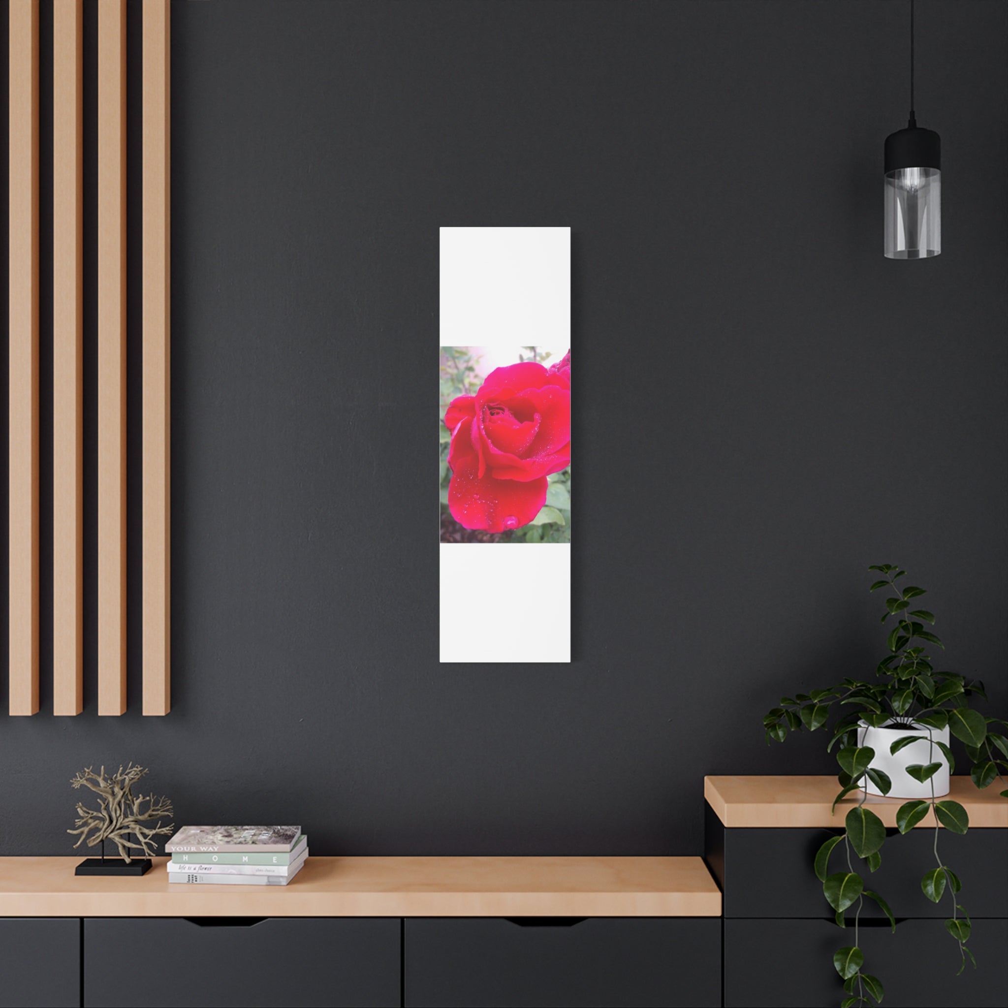 Stunning Floral Canvas Print, Home Decor, Wall Art, Gift for Flower Lovers, Red Rose Art, Mother's Day Gift