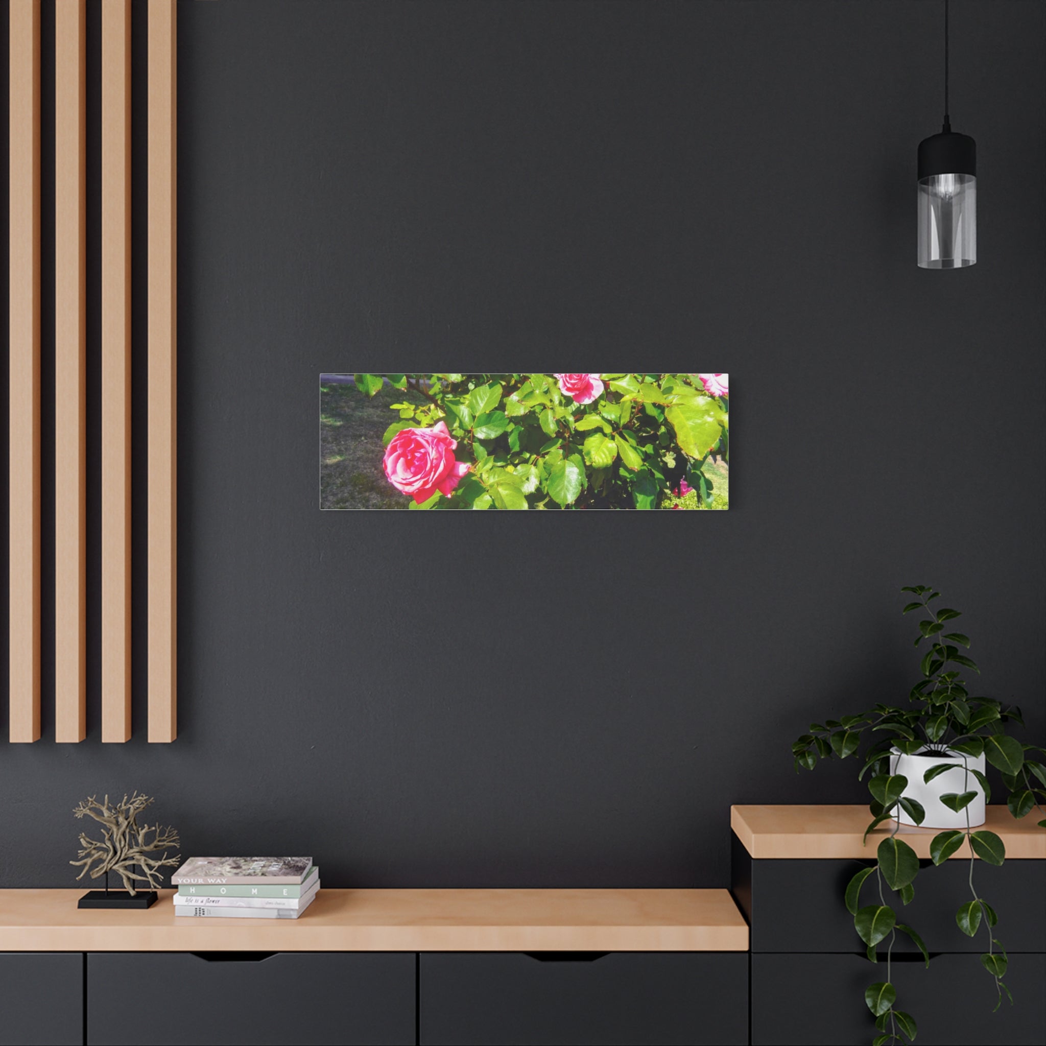 Floral Canvas Wall Art, Pink Rose Decor, Home Gallery Piece, Flower Photography, Garden Wall Decor, Floral Print
