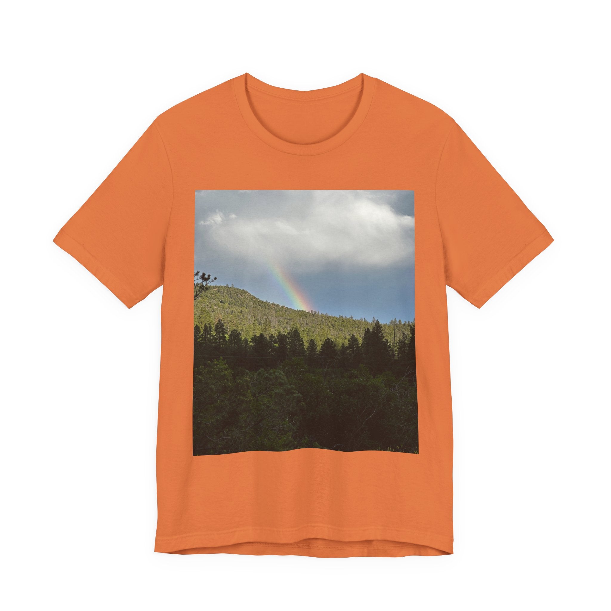 Rainbow Mountain Unisex Tee | Nature Lover Gift, Outdoor Adventure Wear, Cozy Casual Style, Cool Nature Shirt, Summer Tee