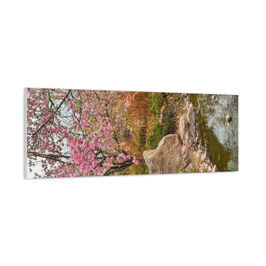 Blossoming Serenity Canvas Print, Floral Wall Art, Nature Decor, Home Aesthetic, Gift Idea for Garden Lovers, Spring Decor