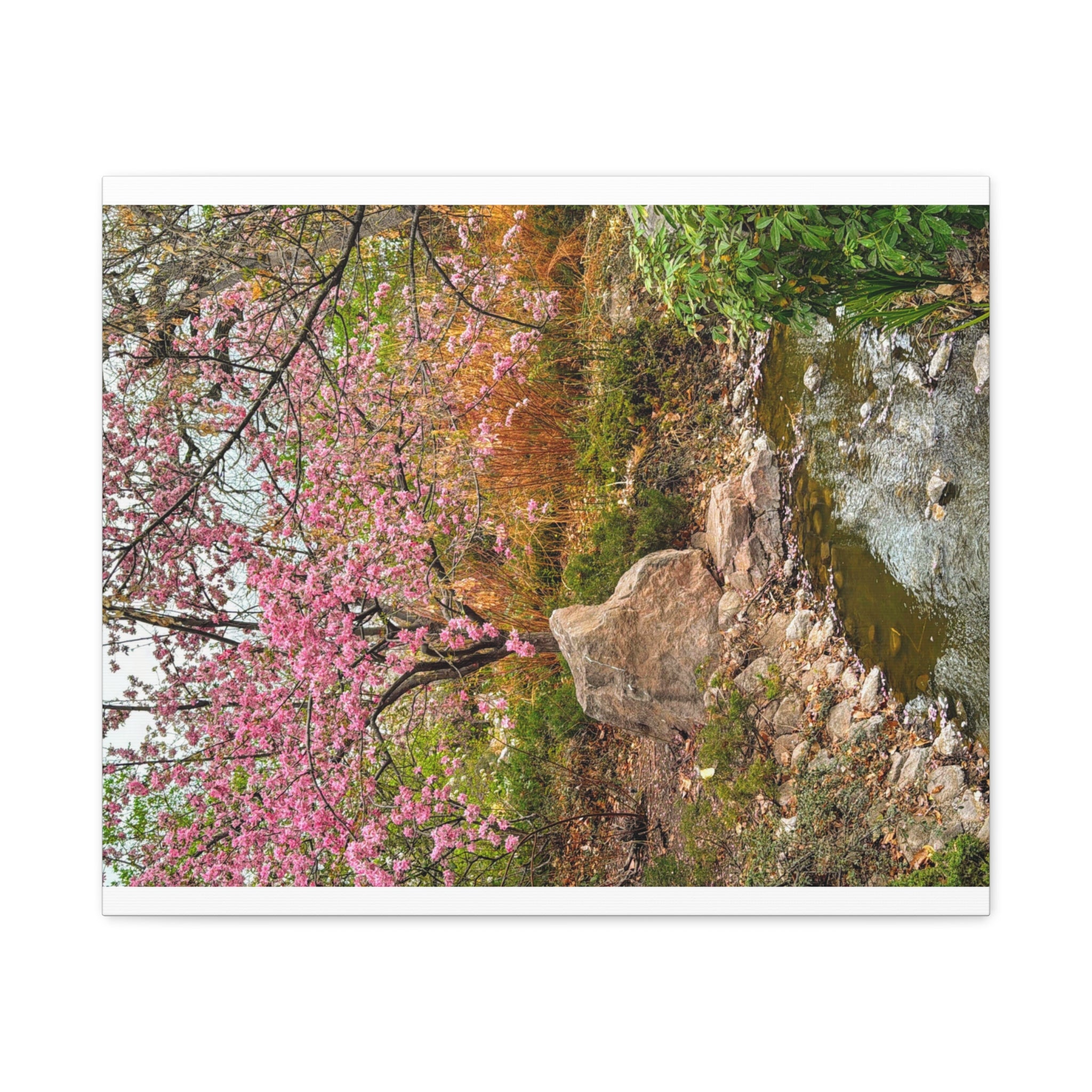 Blossoming Serenity Canvas Print, Floral Wall Art, Nature Decor, Home Aesthetic, Gift Idea for Garden Lovers, Spring Decor