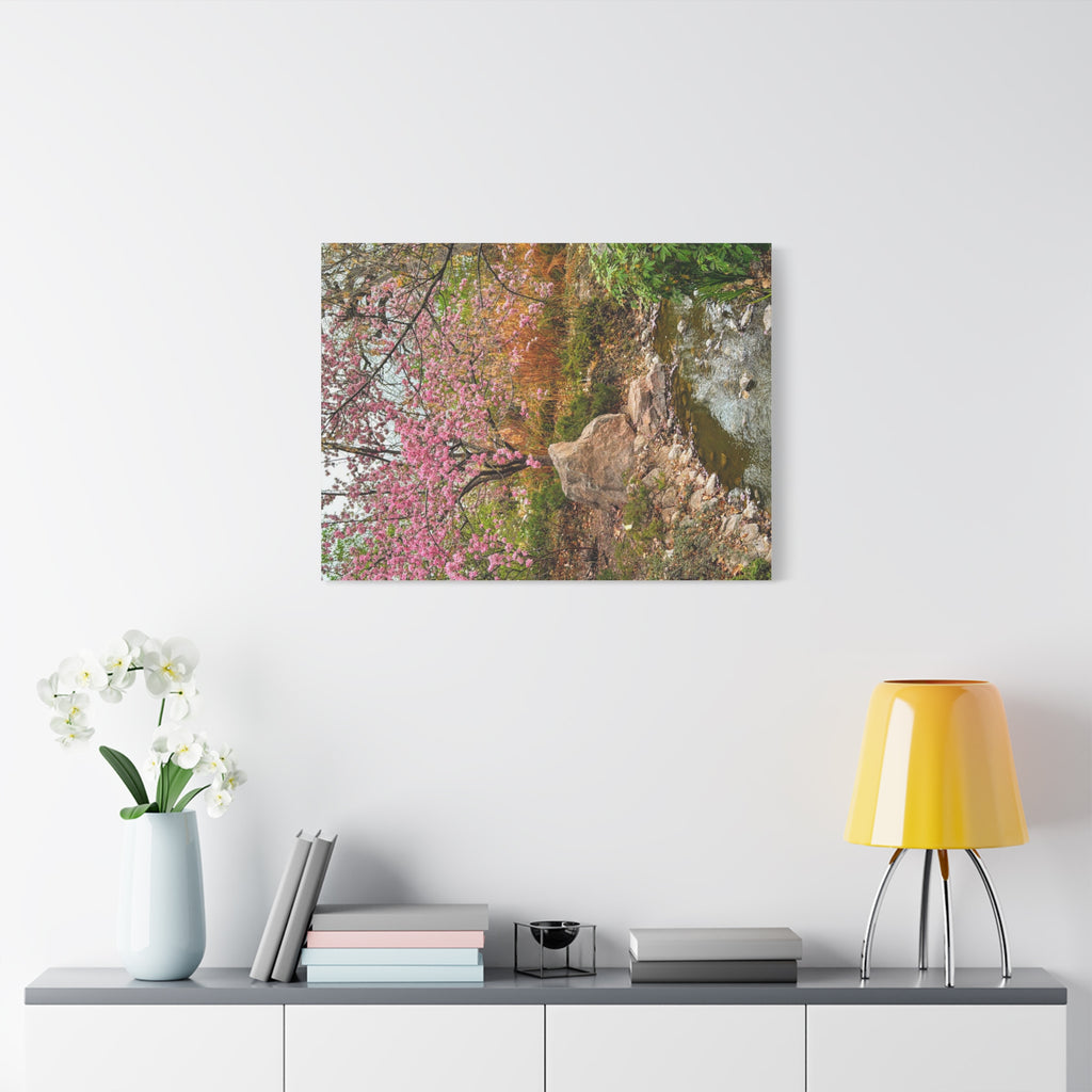Blossoming Serenity Canvas Print, Floral Wall Art, Nature Decor, Home Aesthetic, Gift Idea for Garden Lovers, Spring Decor