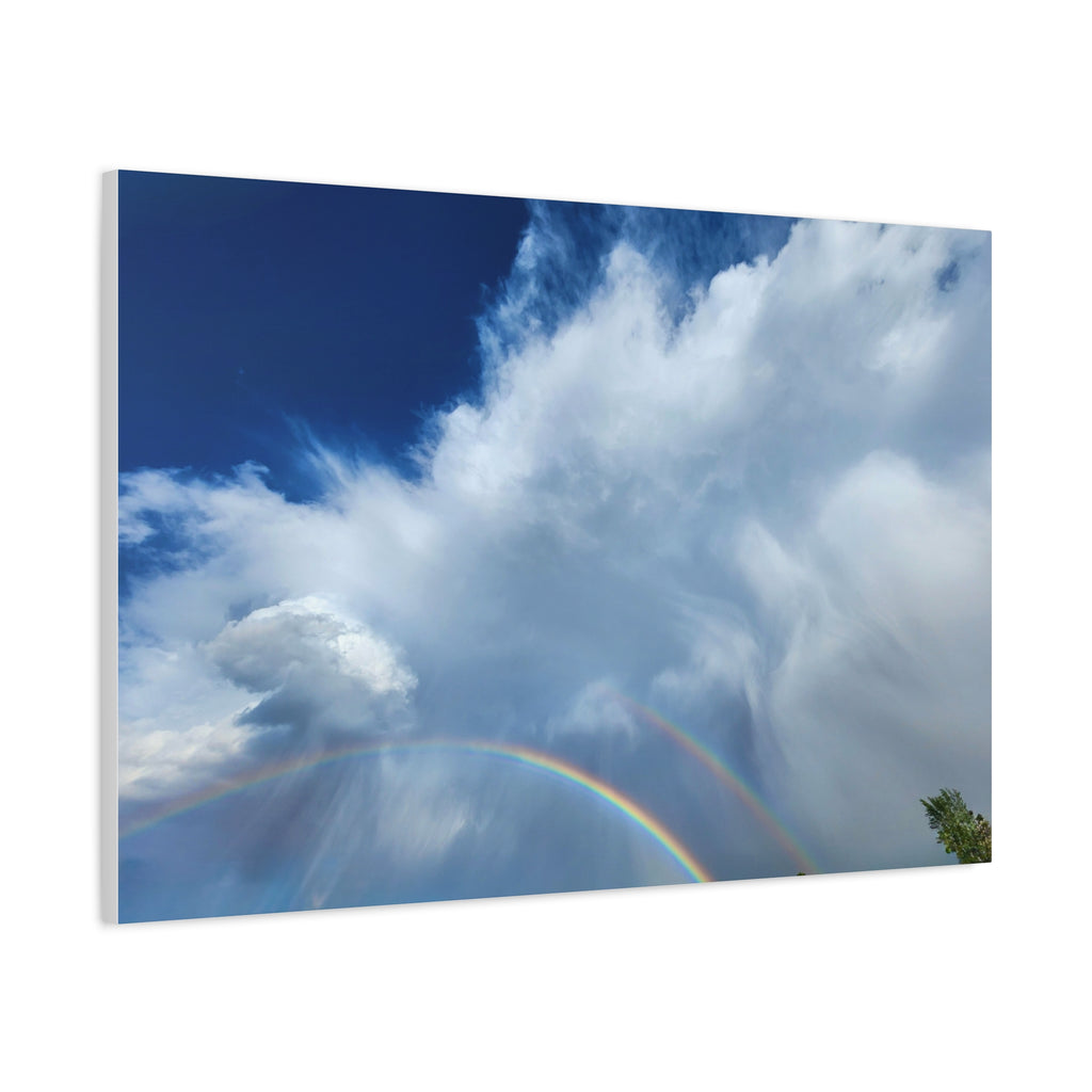 Rainbow Cloud Art Canvas Print, Stretched Wall Decor, Home/Office Art, Gift for Nature Lovers, Gallery Wall Accent