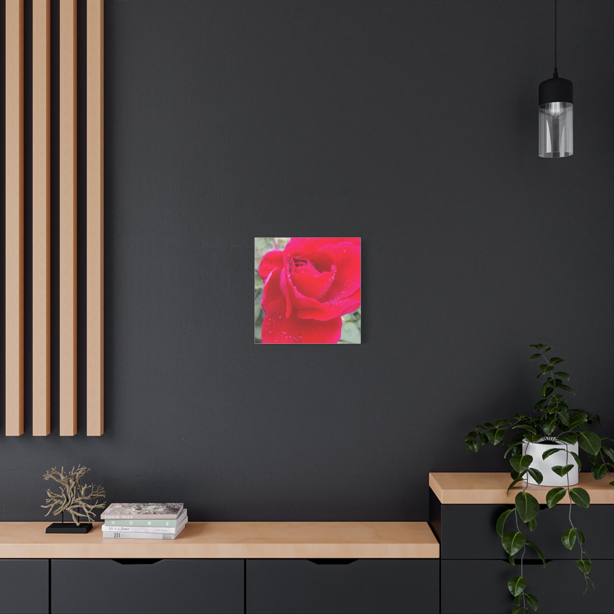 Stunning Floral Canvas Print, Home Decor, Wall Art, Gift for Flower Lovers, Red Rose Art, Mother's Day Gift