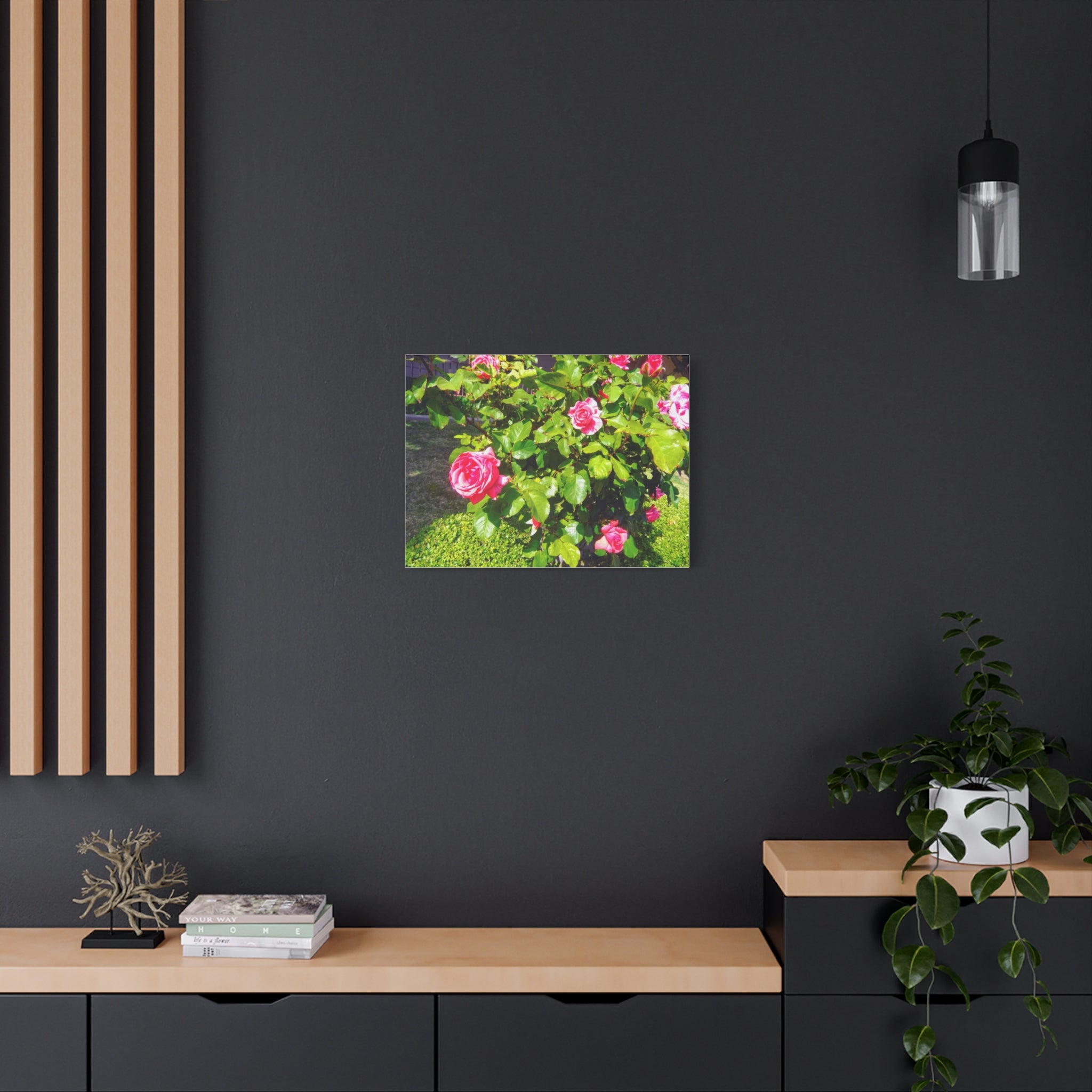 Floral Canvas Wall Art, Pink Rose Decor, Home Gallery Piece, Flower Photography, Garden Wall Decor, Floral Print