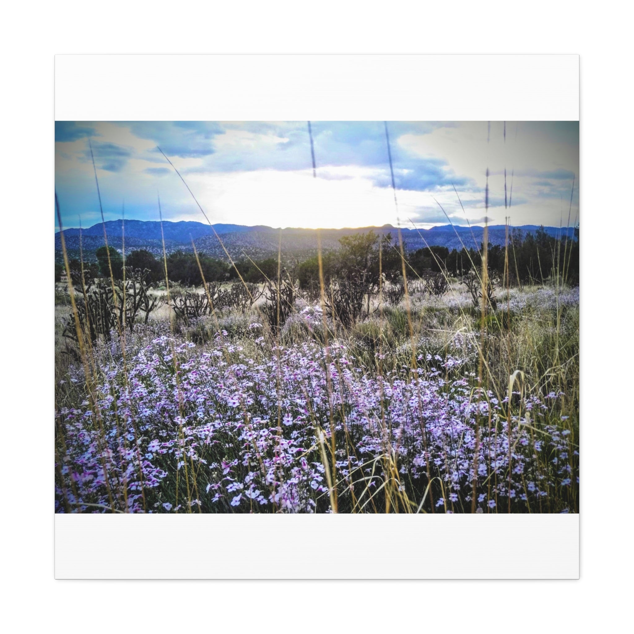 Framed Botanical Wall Art, Floral Canvas Print, Nature Decor, Home Interior Art, Gift for Garden Lovers, Beautiful Flower Landscape