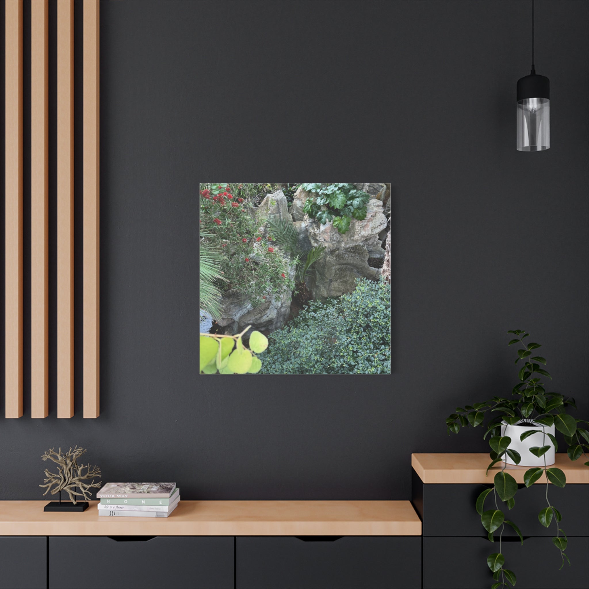 Canvas Wall Art, Tropical Garden Print, Home Decor, Botanical Artwork, Nature Lover Gift, Modern Interior Design