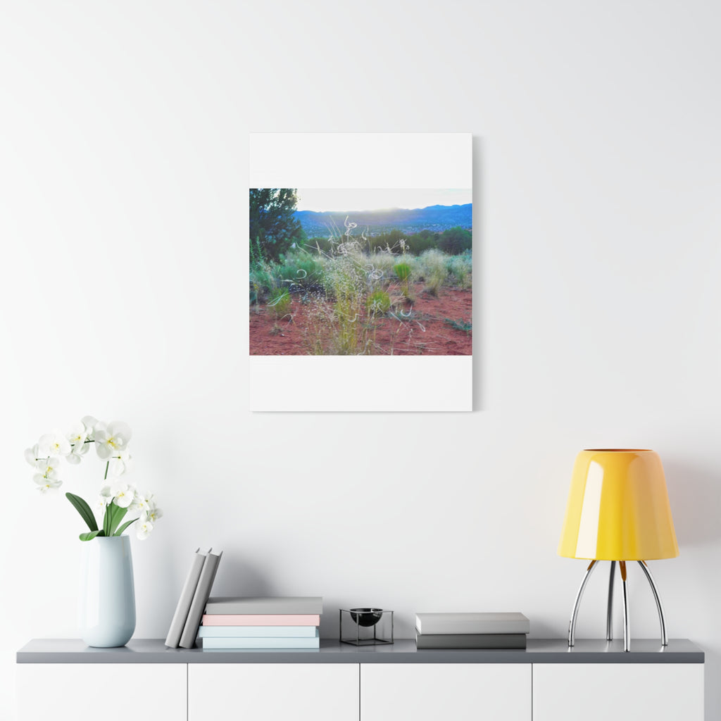 Serene Desert Landscape Canvas Print, Nature Wall Art, Home Decor, Gift for Nature Lovers, Rustic Art for Living Room, Boho Decor