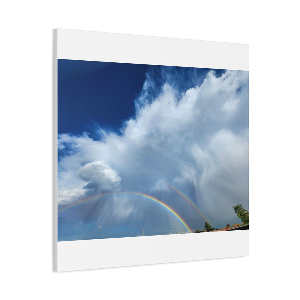 Rainbow Cloud Art Canvas Print, Stretched Wall Decor, Home/Office Art, Gift for Nature Lovers, Gallery Wall Accent