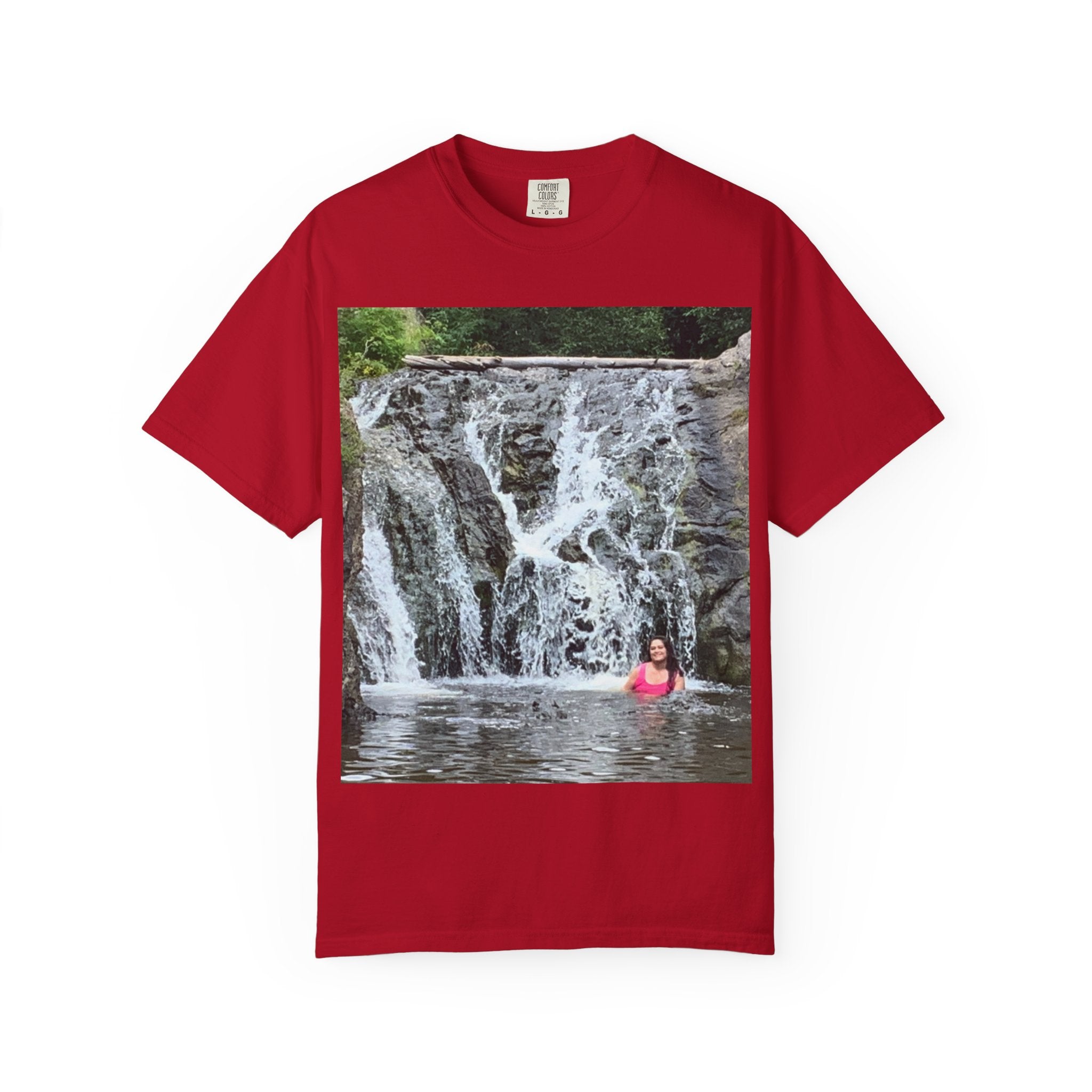 Nature-Inspired Unisex T-Shirt, Waterfall Tee, Outdoor Adventure Shirt, Casual Summer Top, Eco-Friendly Gift