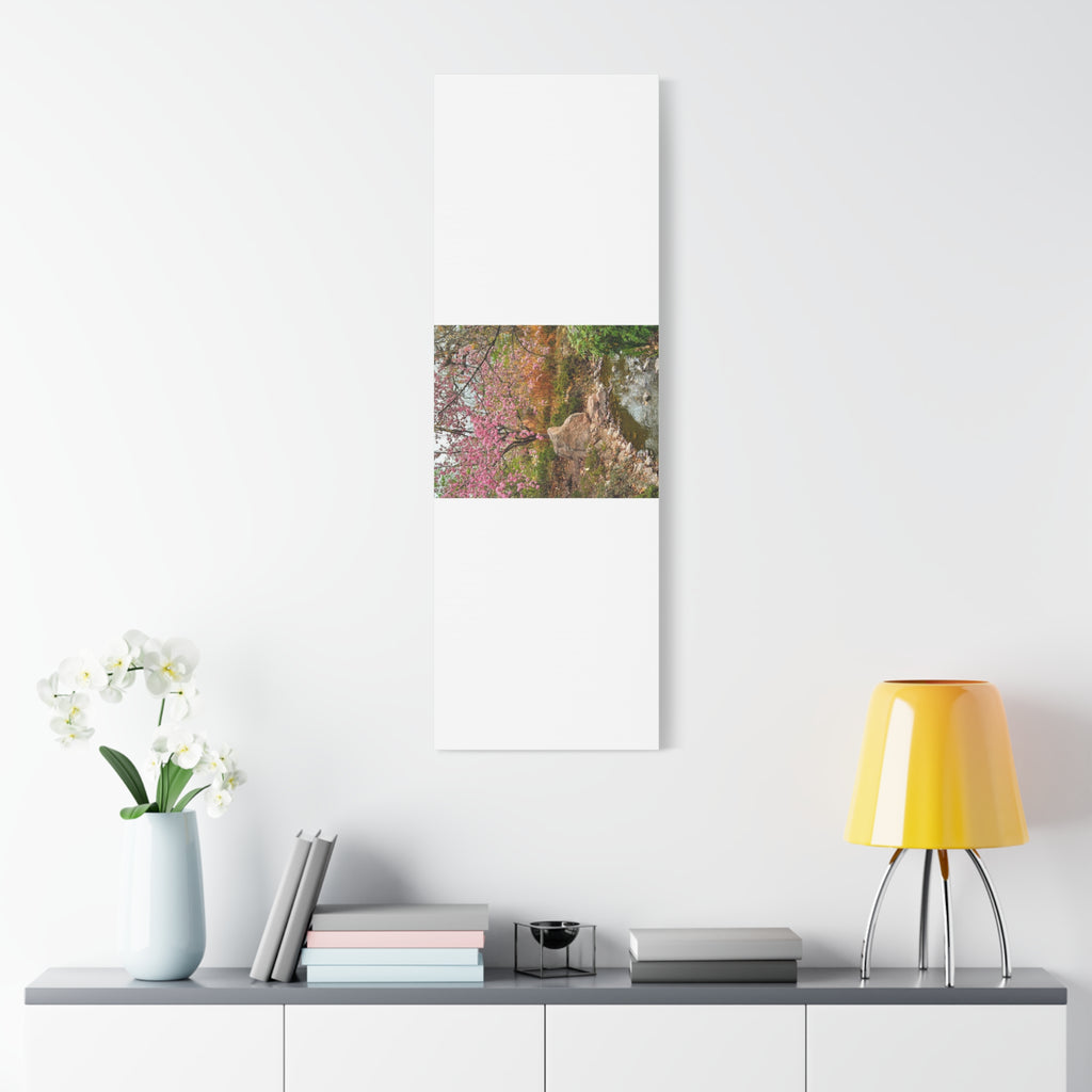Blossoming Serenity Canvas Print, Floral Wall Art, Nature Decor, Home Aesthetic, Gift Idea for Garden Lovers, Spring Decor