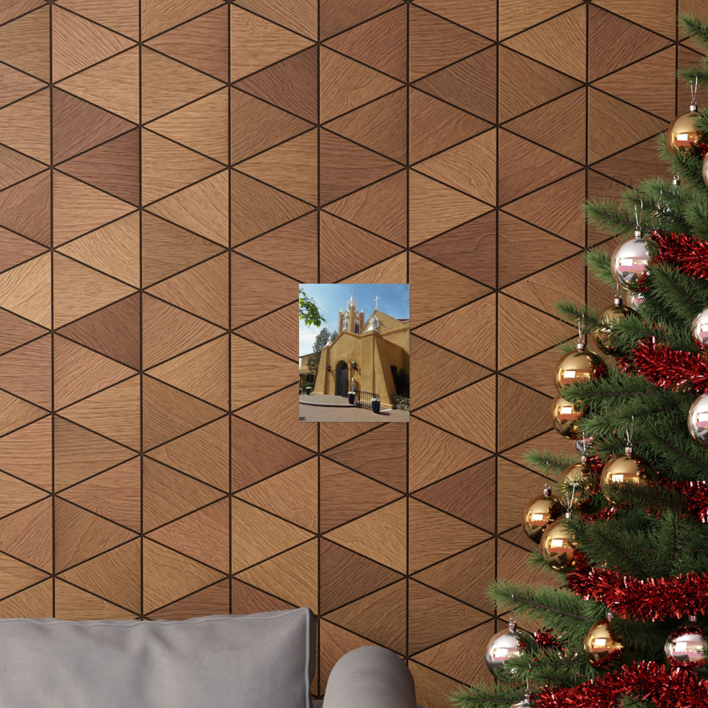 Matte Vertical Poster of Charming Church, Wall Art, Home Decor, Art Print, Gift for Housewarming, Unique Artwork