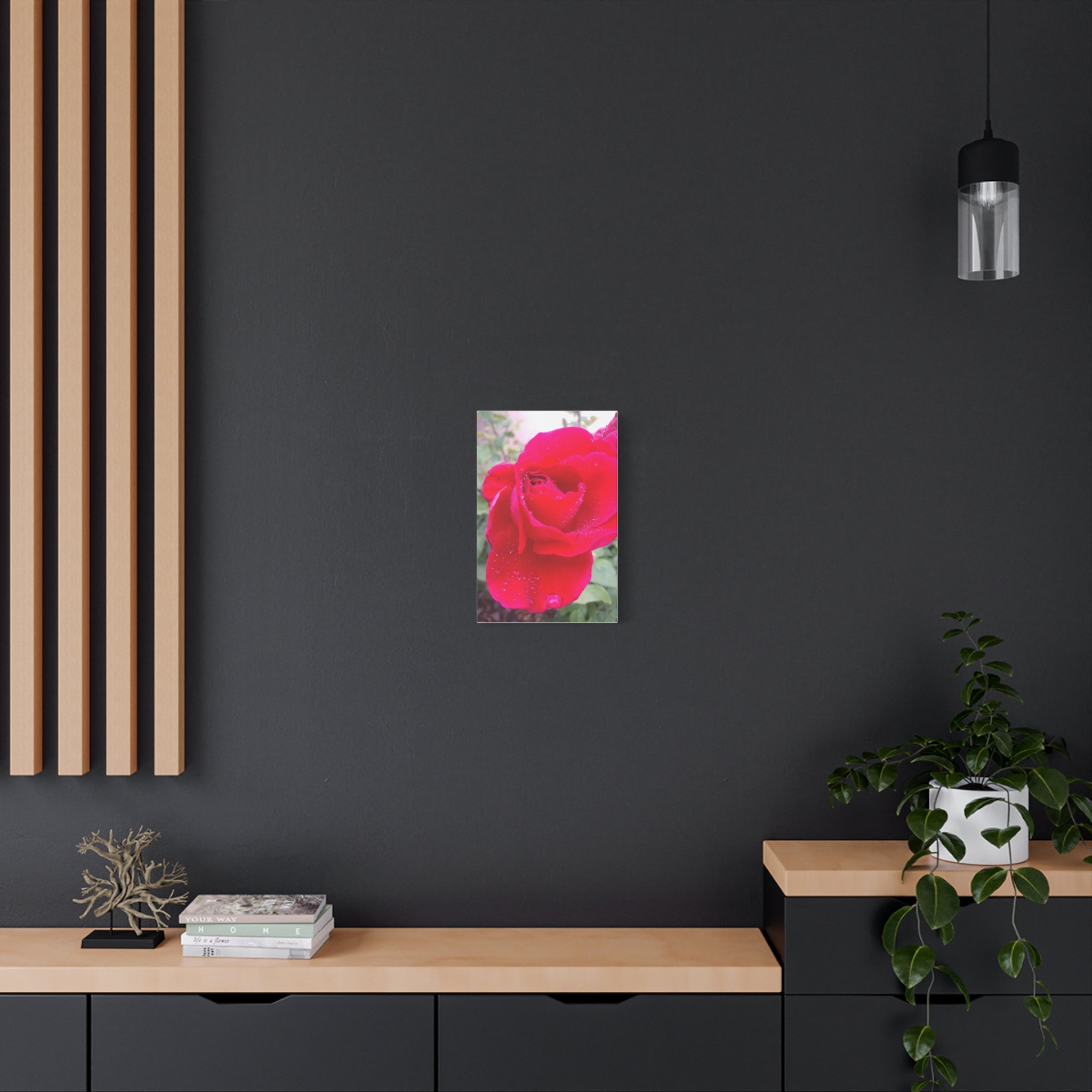 Stunning Floral Canvas Print, Home Decor, Wall Art, Gift for Flower Lovers, Red Rose Art, Mother's Day Gift