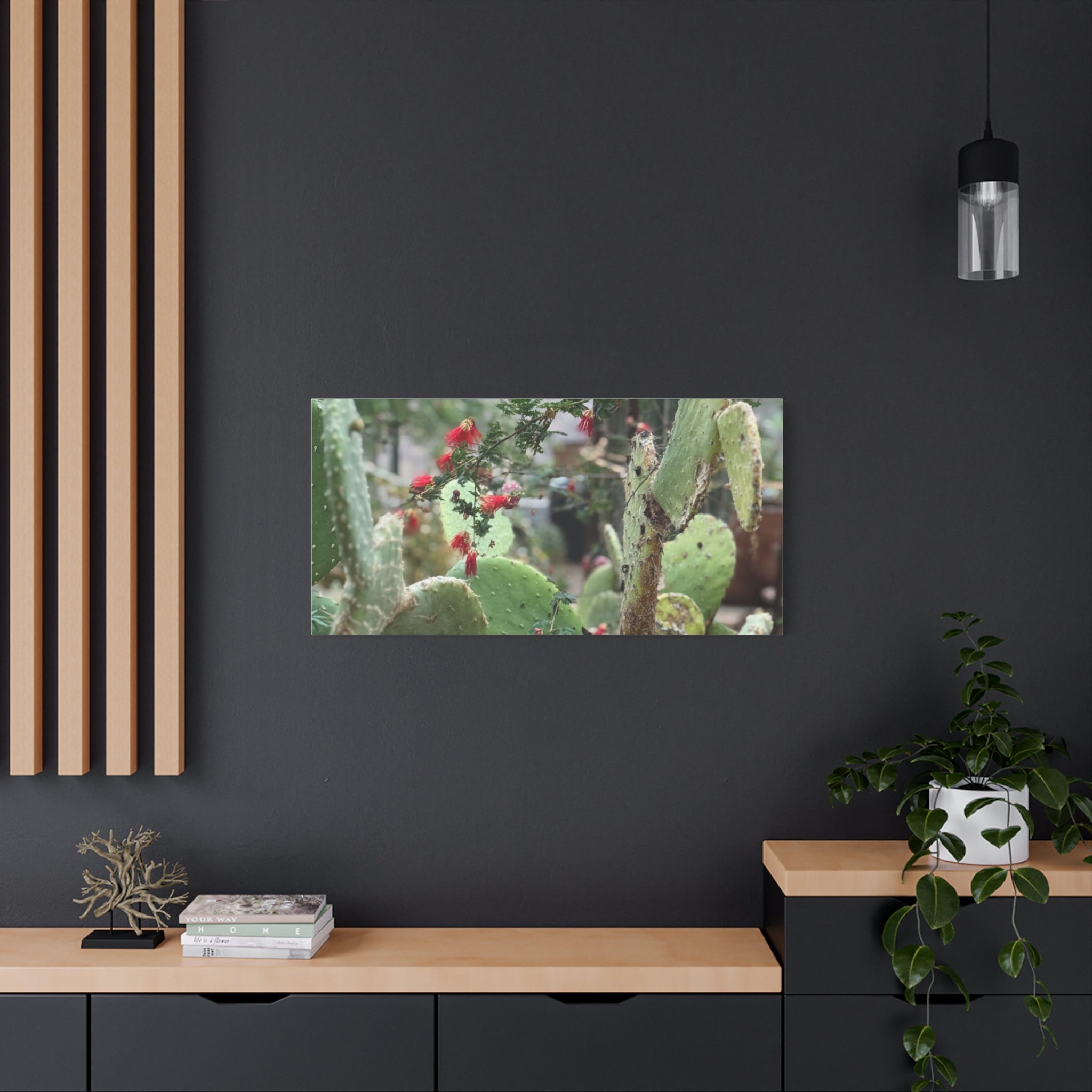 Cactus Artwork Print, Botanical Wall Decor, Succulent Canvas, Nature Lover Gift, Home Decoration