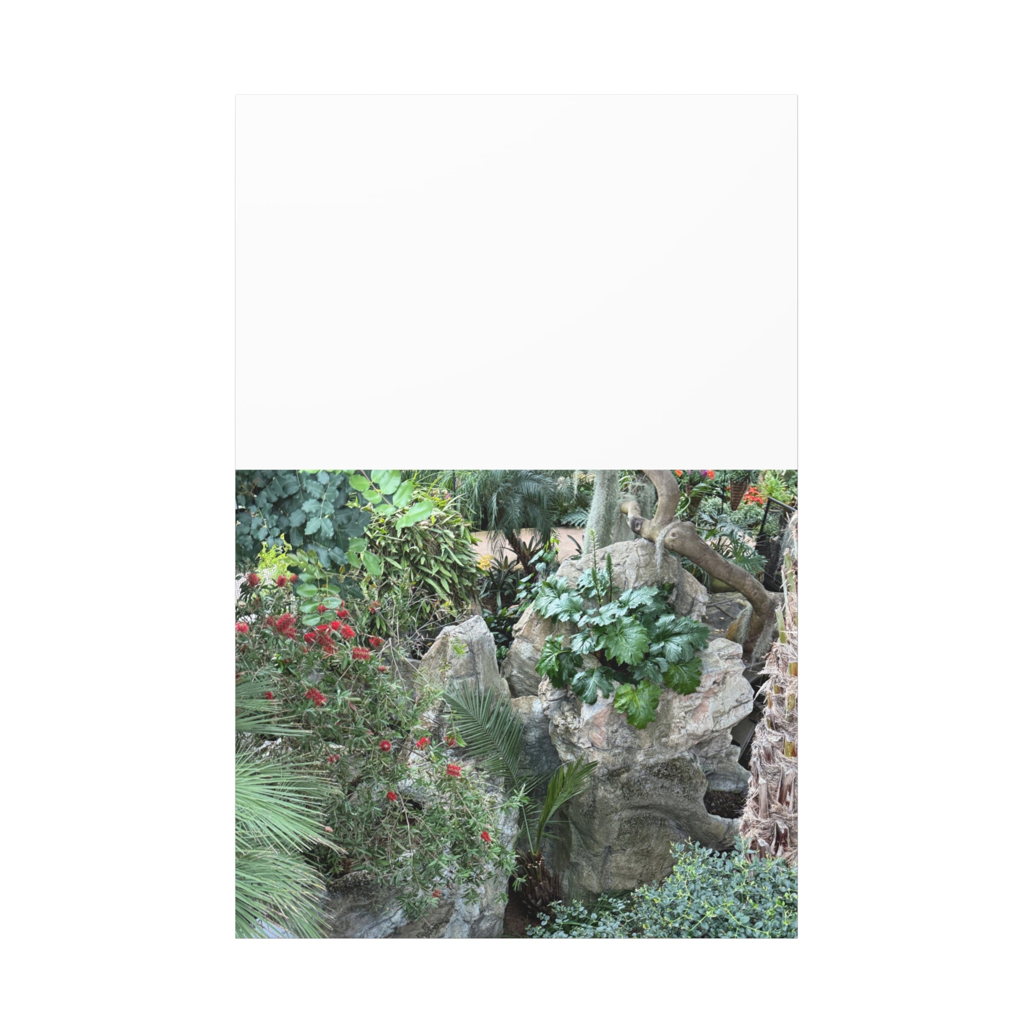 Garden Landscape Canvas Wall Art, Nature Decor, Home Decoration, Gift for Nature Lovers, Eco-Friendly Art, Botanical Wall Decor