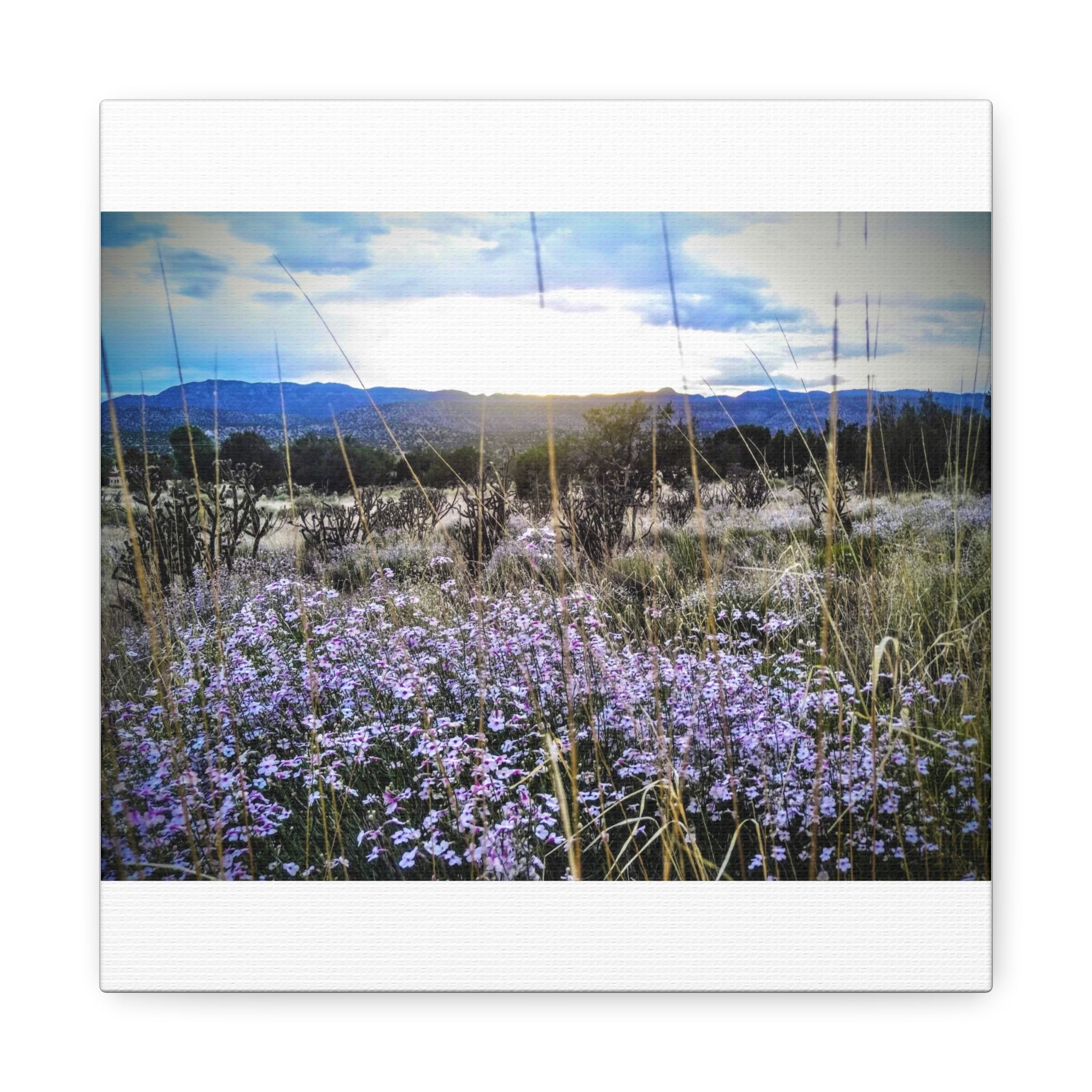 Framed Botanical Wall Art, Floral Canvas Print, Nature Decor, Home Interior Art, Gift for Garden Lovers, Beautiful Flower Landscape