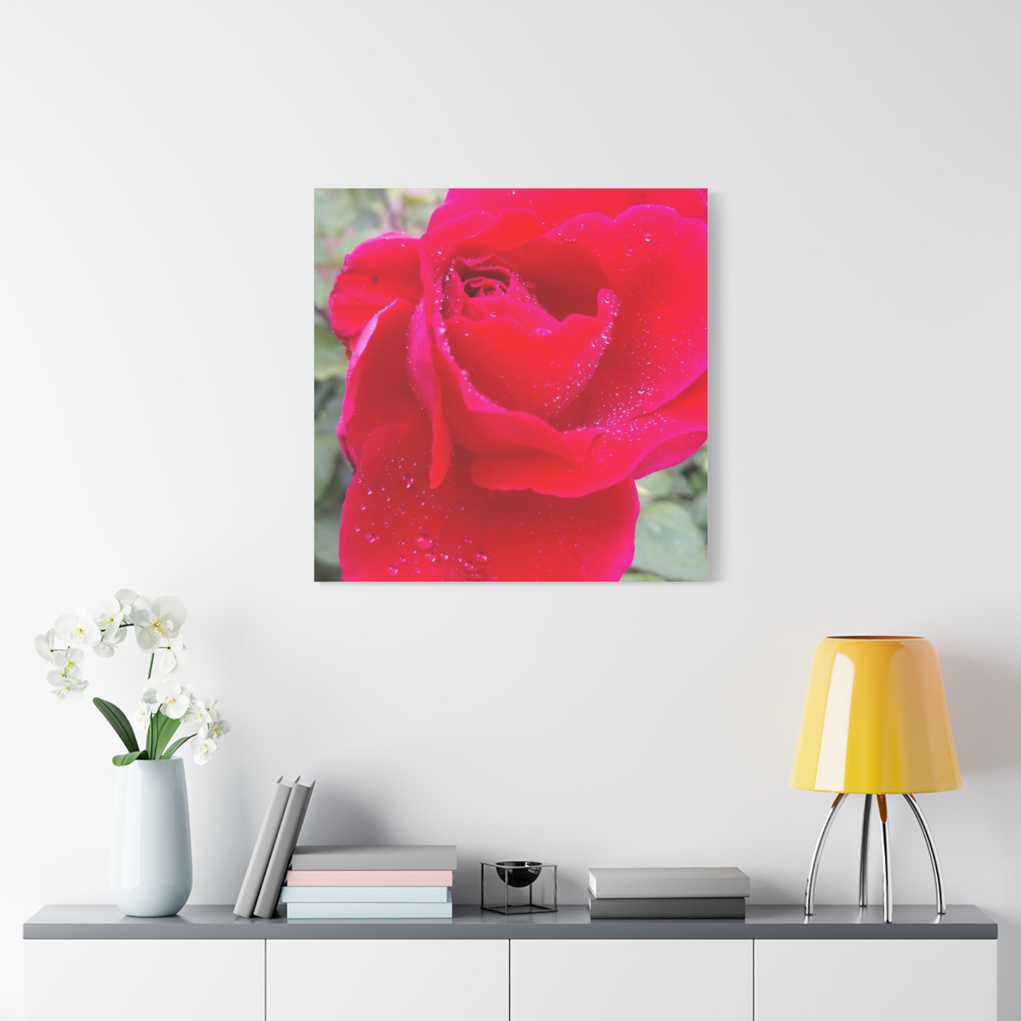 Stunning Floral Canvas Print, Home Decor, Wall Art, Gift for Flower Lovers, Red Rose Art, Mother's Day Gift
