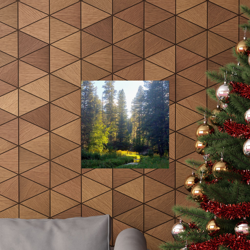 Serene Nature Poster, Wall Art Print, Forest Decor, Botanical Photography, Home Office Artwork