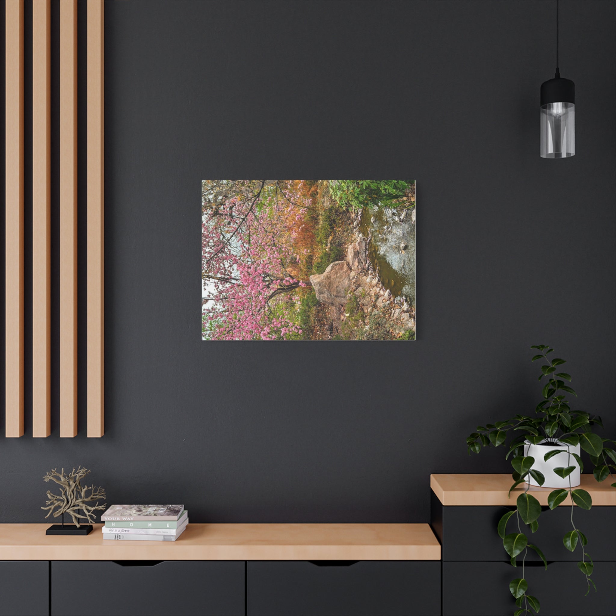 Blossoming Serenity Canvas Print, Floral Wall Art, Nature Decor, Home Aesthetic, Gift Idea for Garden Lovers, Spring Decor