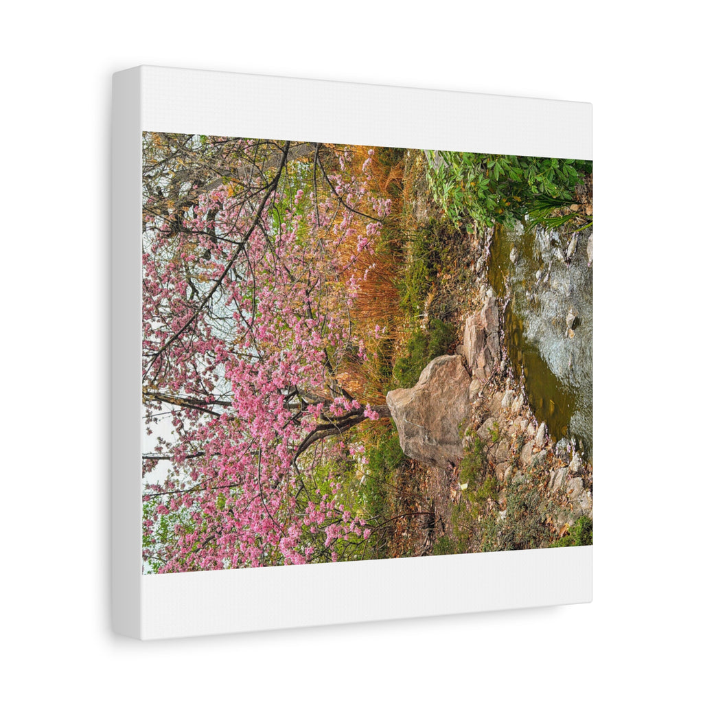 Blossoming Serenity Canvas Print, Floral Wall Art, Nature Decor, Home Aesthetic, Gift Idea for Garden Lovers, Spring Decor