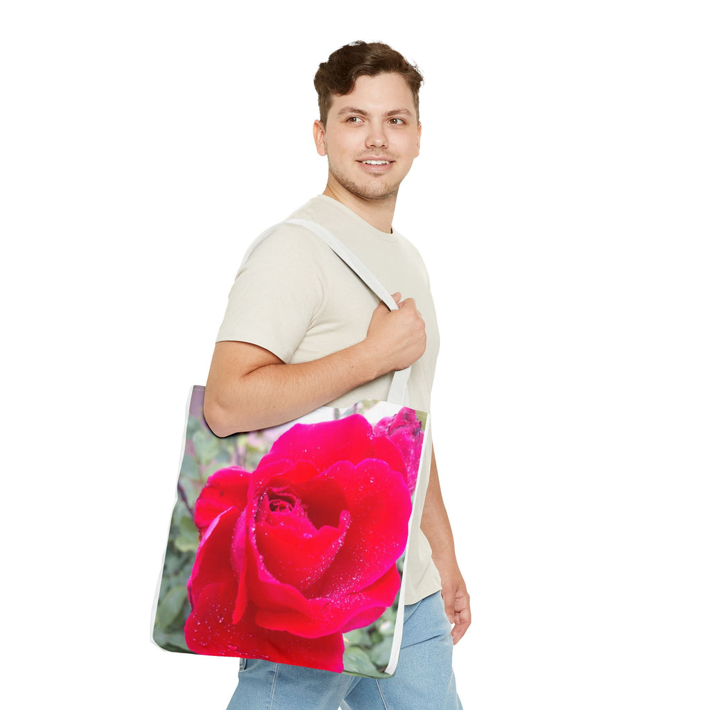 Vibrant Floral Tote Bag | Artistic Rose Design for Everyday Use, Eco-Friendly Shopping, Perfect Gift for Garden Lovers