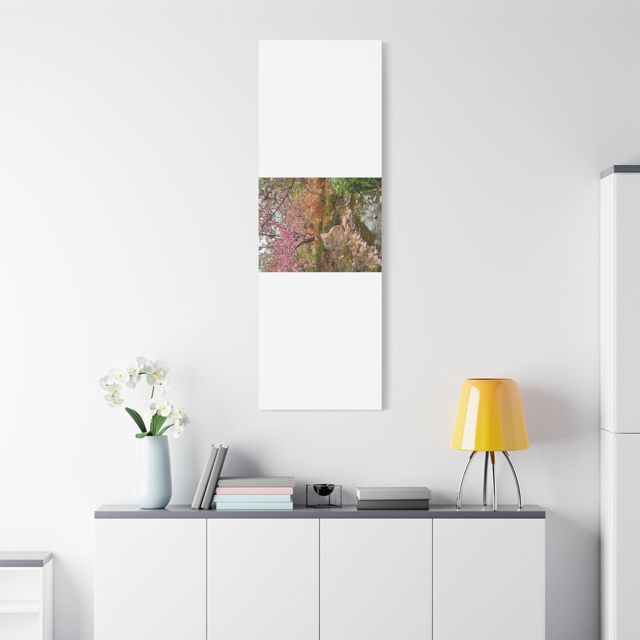 Blossoming Serenity Canvas Print, Floral Wall Art, Nature Decor, Home Aesthetic, Gift Idea for Garden Lovers, Spring Decor