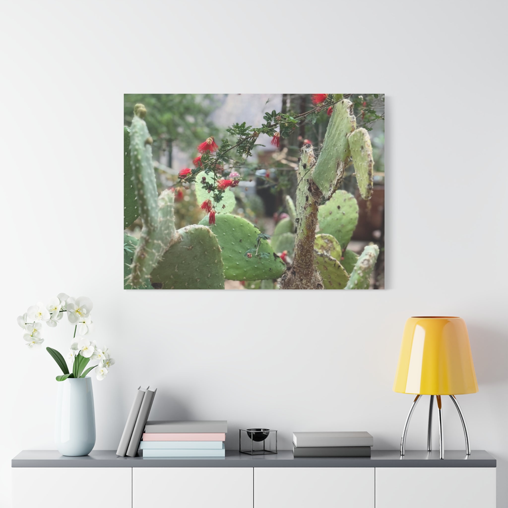 Cactus Artwork Print, Botanical Wall Decor, Succulent Canvas, Nature Lover Gift, Home Decoration