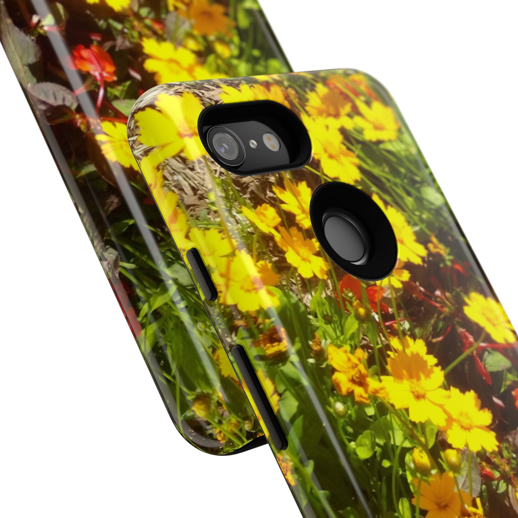 Floral Phone Case - Tough Cases with Vibrant Yellow Flowers, Protective Floral Cover, Spring Decor, Gift Idea for Nature Lovers, [...]