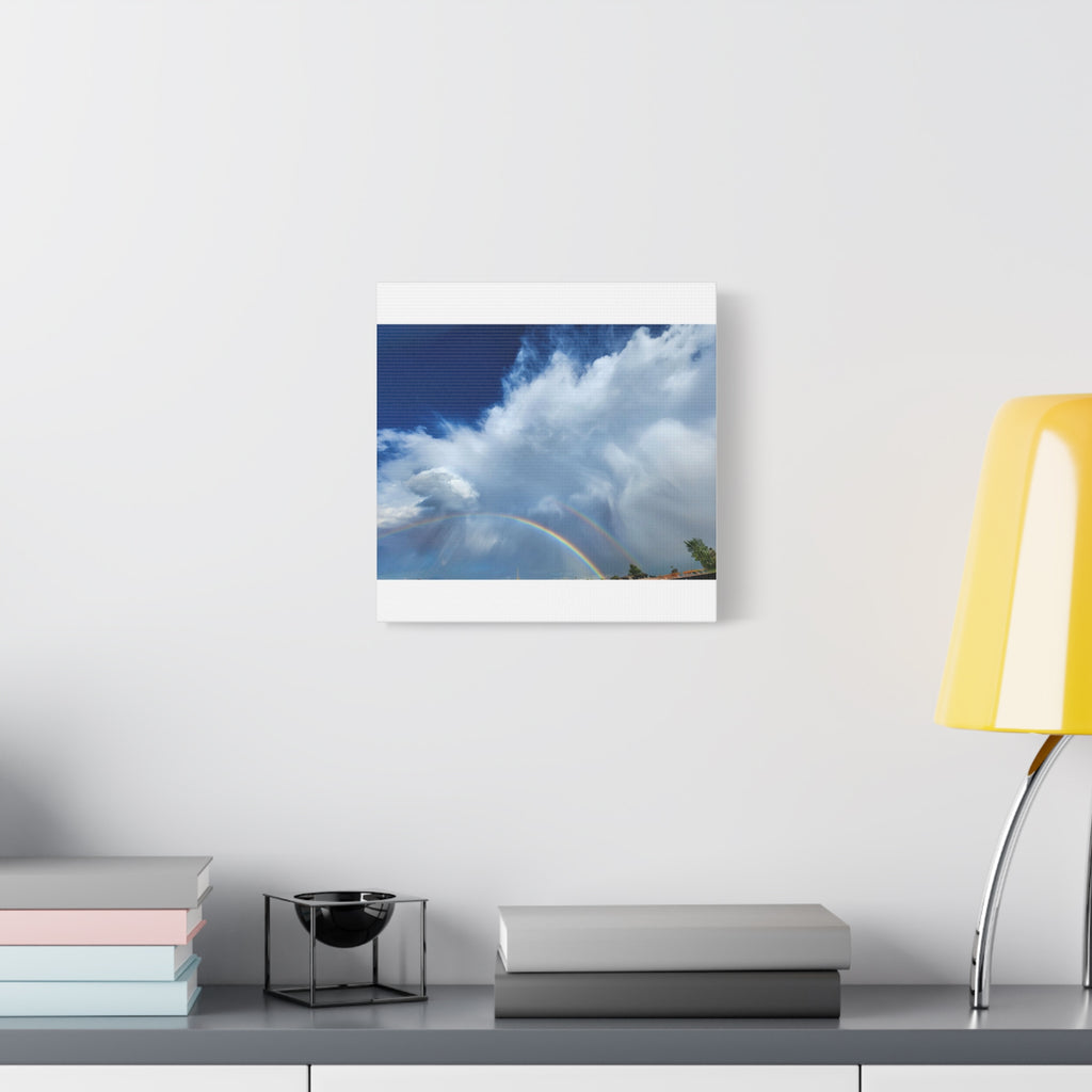 Rainbow Cloud Art Canvas Print, Stretched Wall Decor, Home/Office Art, Gift for Nature Lovers, Gallery Wall Accent