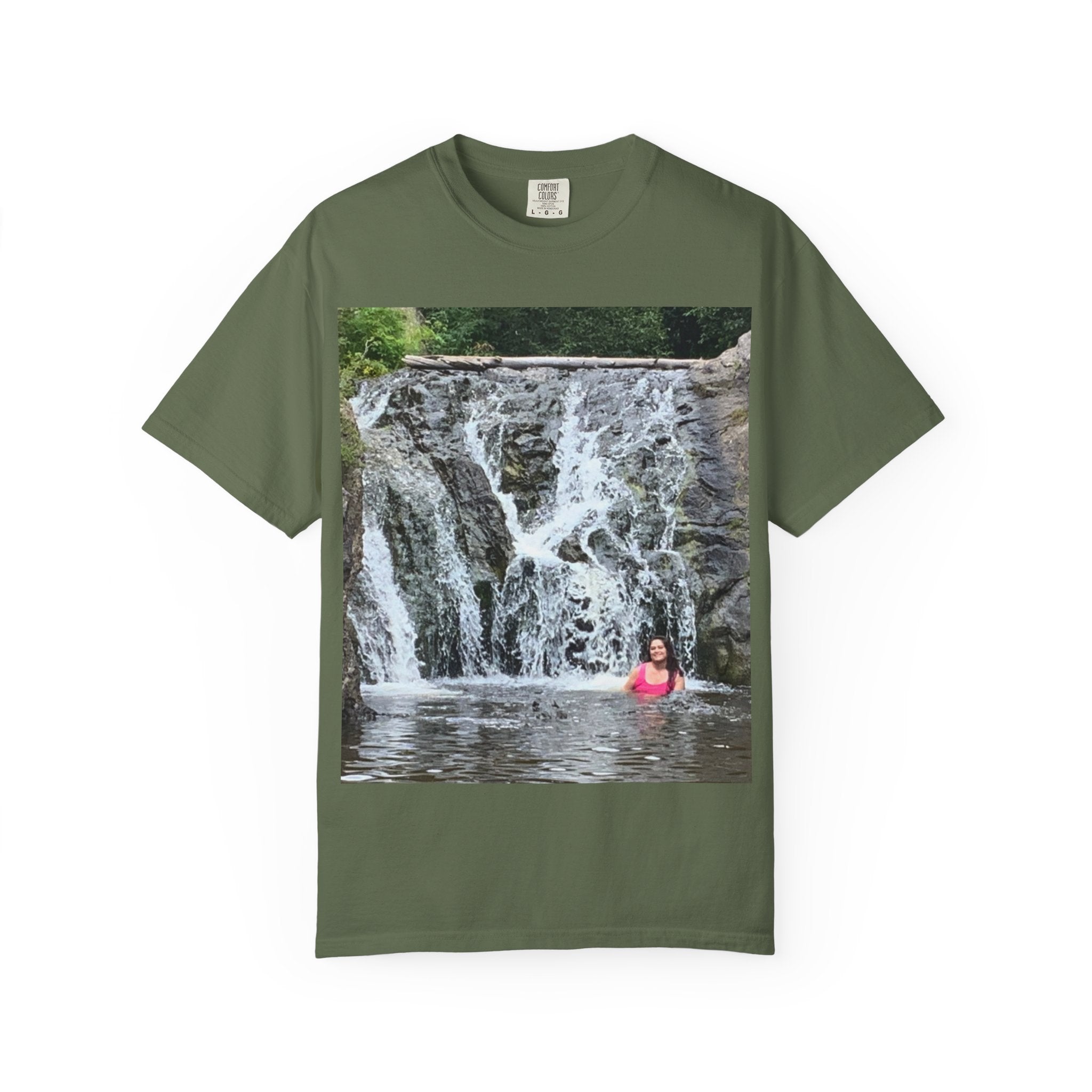 Nature-Inspired Unisex T-Shirt, Waterfall Tee, Outdoor Adventure Shirt, Casual Summer Top, Eco-Friendly Gift