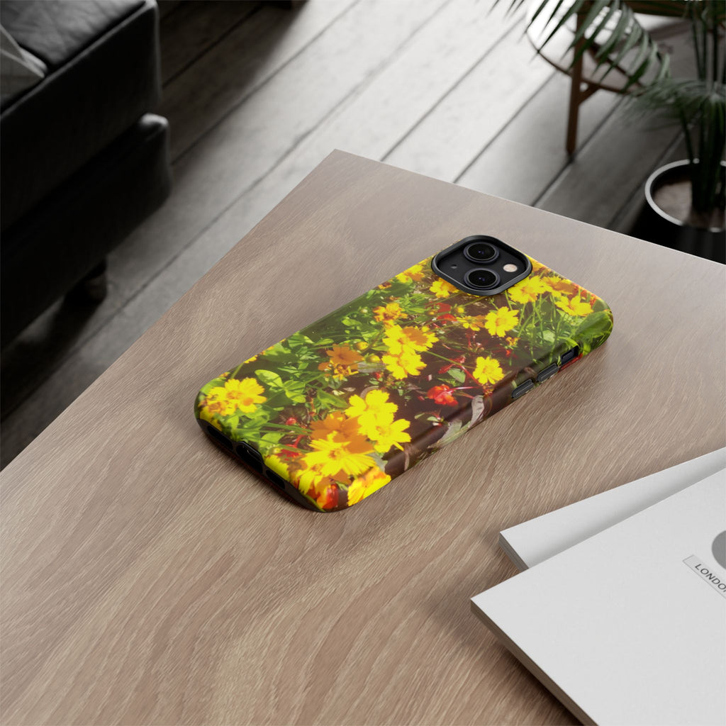 Floral Phone Case - Tough Cases with Vibrant Yellow Flowers, Protective Floral Cover, Spring Decor, Gift Idea for Nature Lovers, [...]
