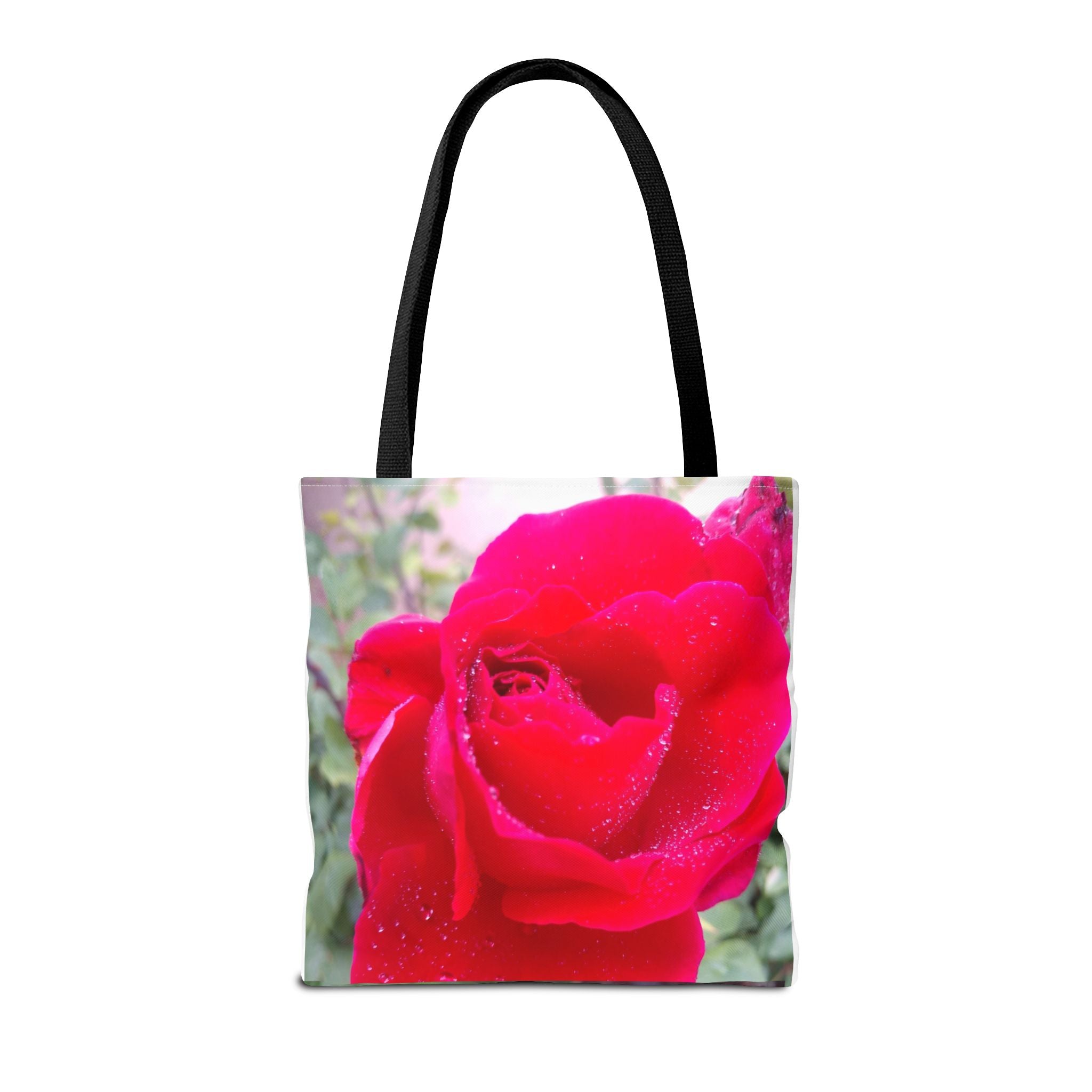 Vibrant Floral Tote Bag - Eco-Friendly Canvas, Perfect for Shopping, Beach Days, or Gift Giving - Rose Design