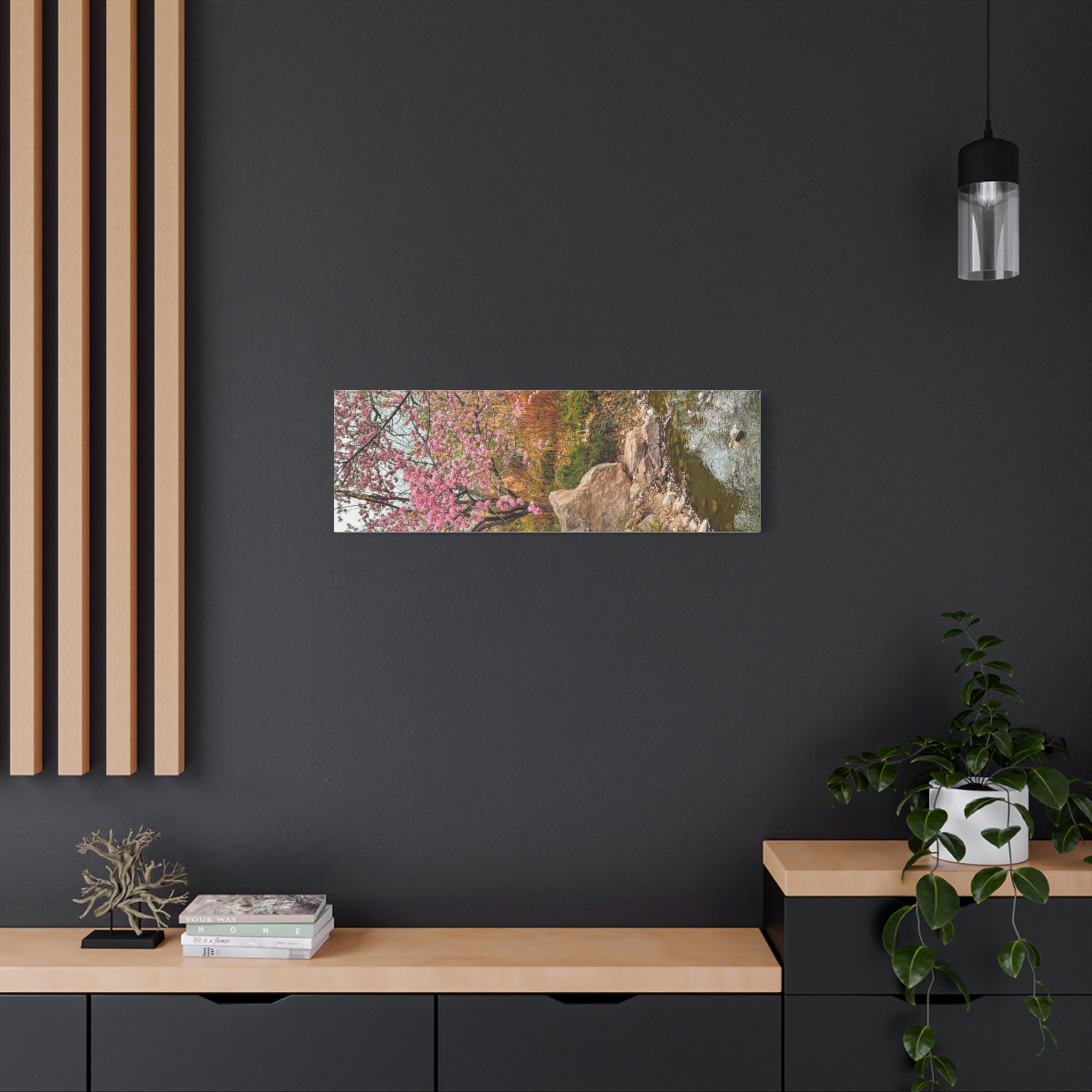 Blossoming Serenity Canvas Print, Floral Wall Art, Nature Decor, Home Aesthetic, Gift Idea for Garden Lovers, Spring Decor