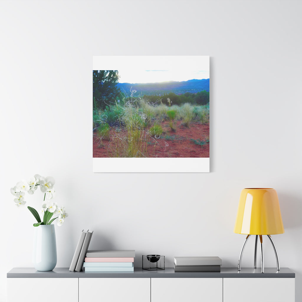 Stretched Canvas Art Print, Nature Wall Decor, Boho Home Decor, Rustic Landscape Art, Gift for Nature Lovers