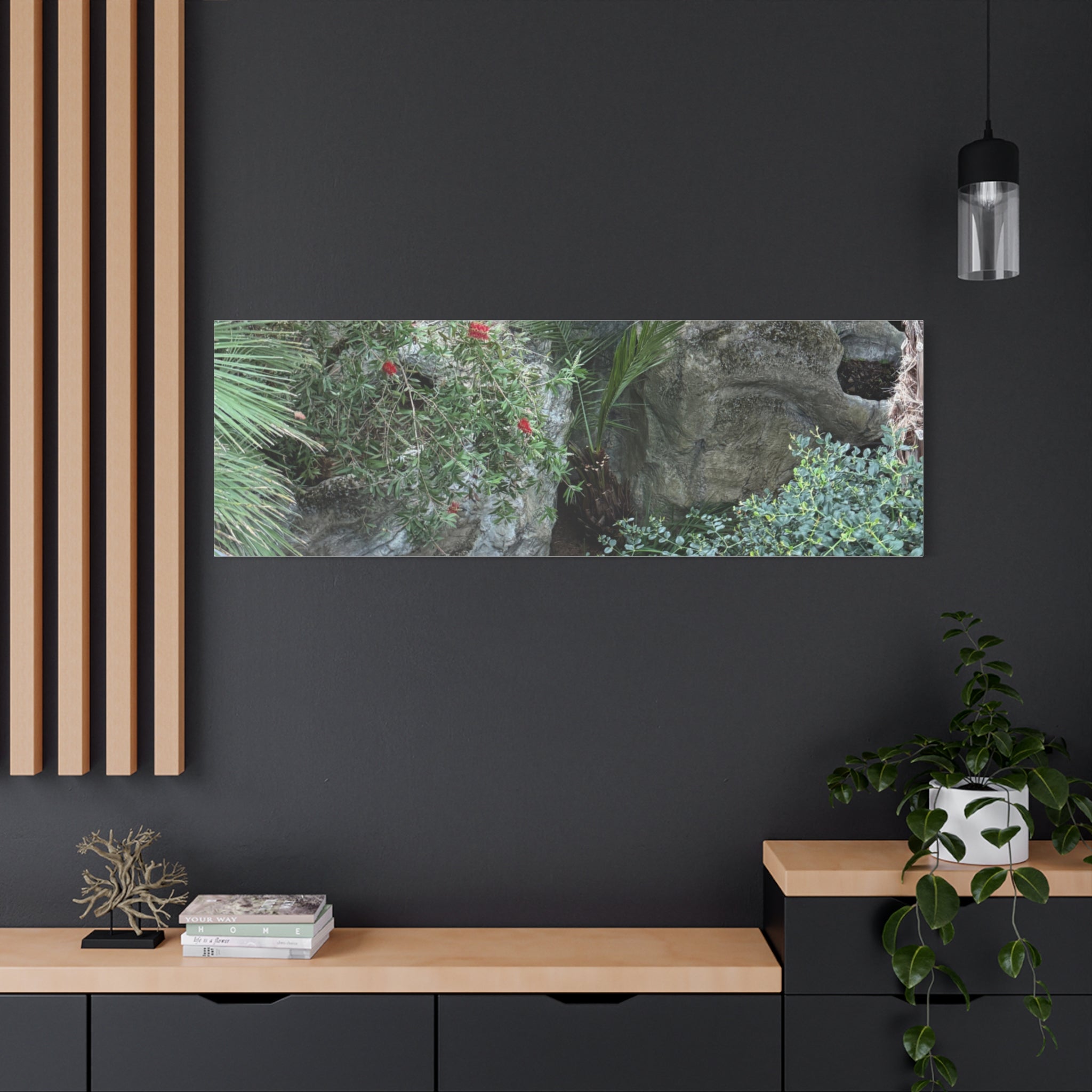 Canvas Wall Art, Tropical Garden Print, Home Decor, Botanical Artwork, Nature Lover Gift, Modern Interior Design