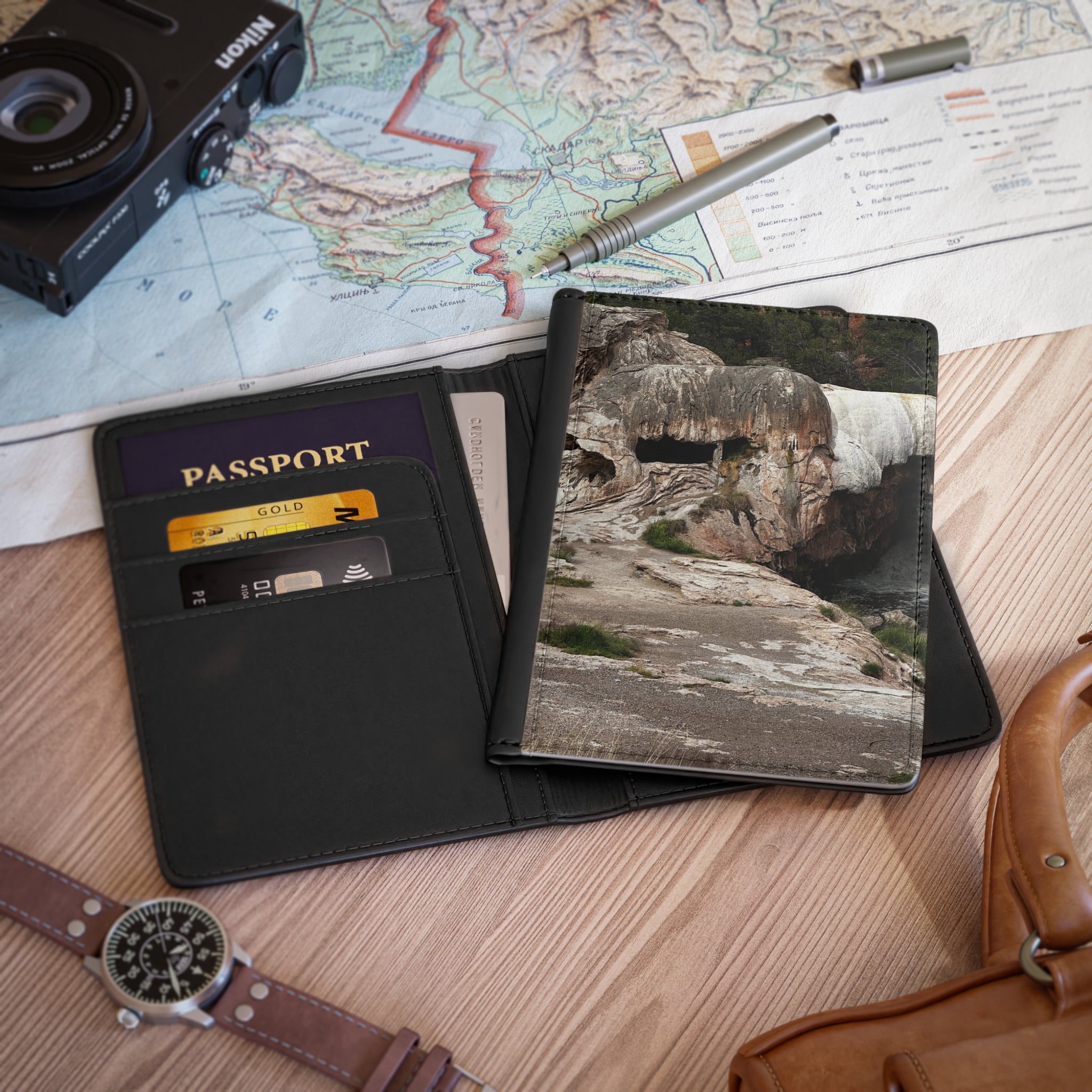 Nature-Inspired Passport Cover | Travel Accessory, Gift for Adventurers, Eco-Friendly, Personalized Travel Holder, Wanderlust Essentials