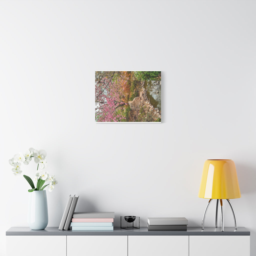 Blossoming Serenity Canvas Print, Floral Wall Art, Nature Decor, Home Aesthetic, Gift Idea for Garden Lovers, Spring Decor