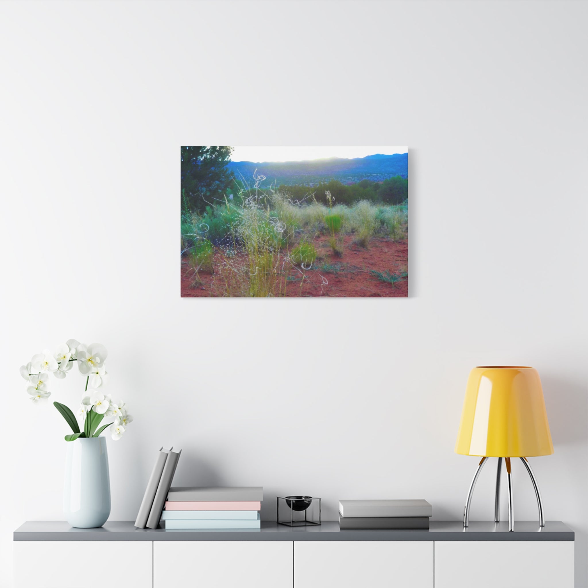 Stretched Canvas Art Print, Nature Wall Decor, Boho Home Decor, Rustic Landscape Art, Gift for Nature Lovers