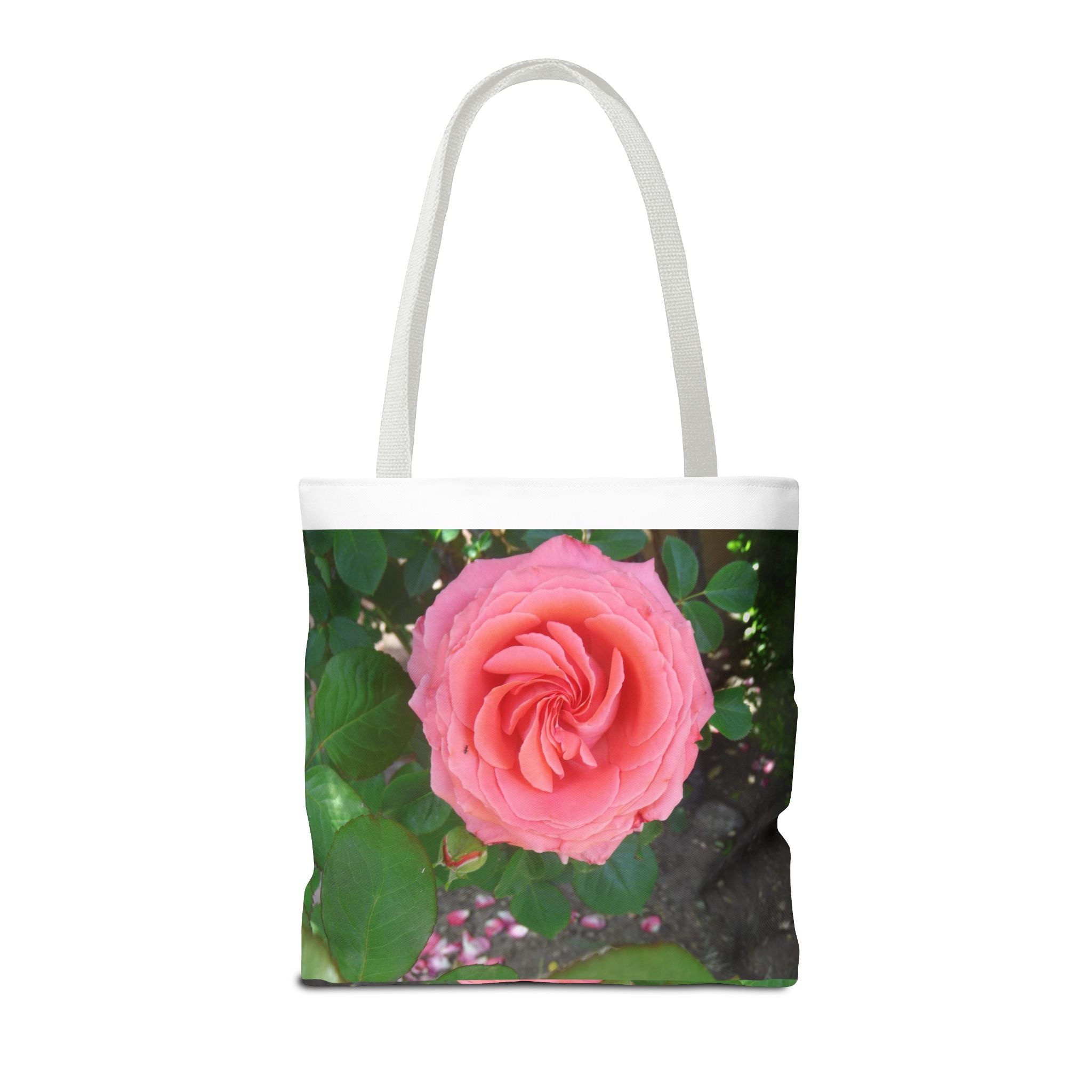 Floral Rose Tote Bag, Stylish Shopping Bag, Eco-Friendly Tote, Gift for Her, Summer Outing Accessory