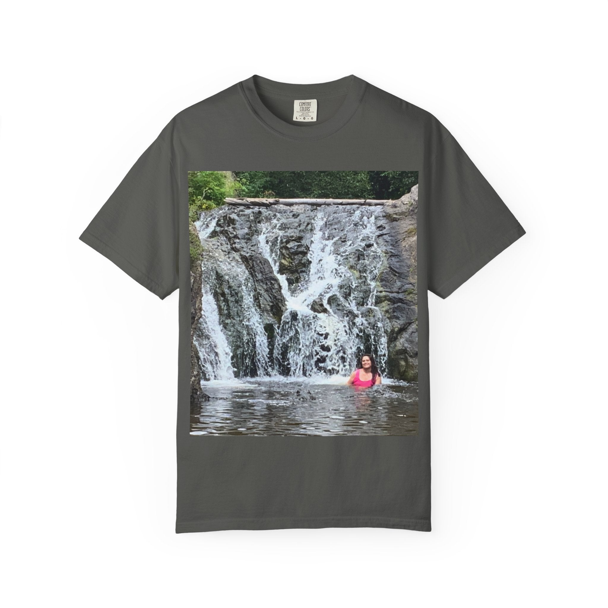 Nature-Inspired Unisex T-Shirt, Waterfall Tee, Outdoor Adventure Shirt, Casual Summer Top, Eco-Friendly Gift