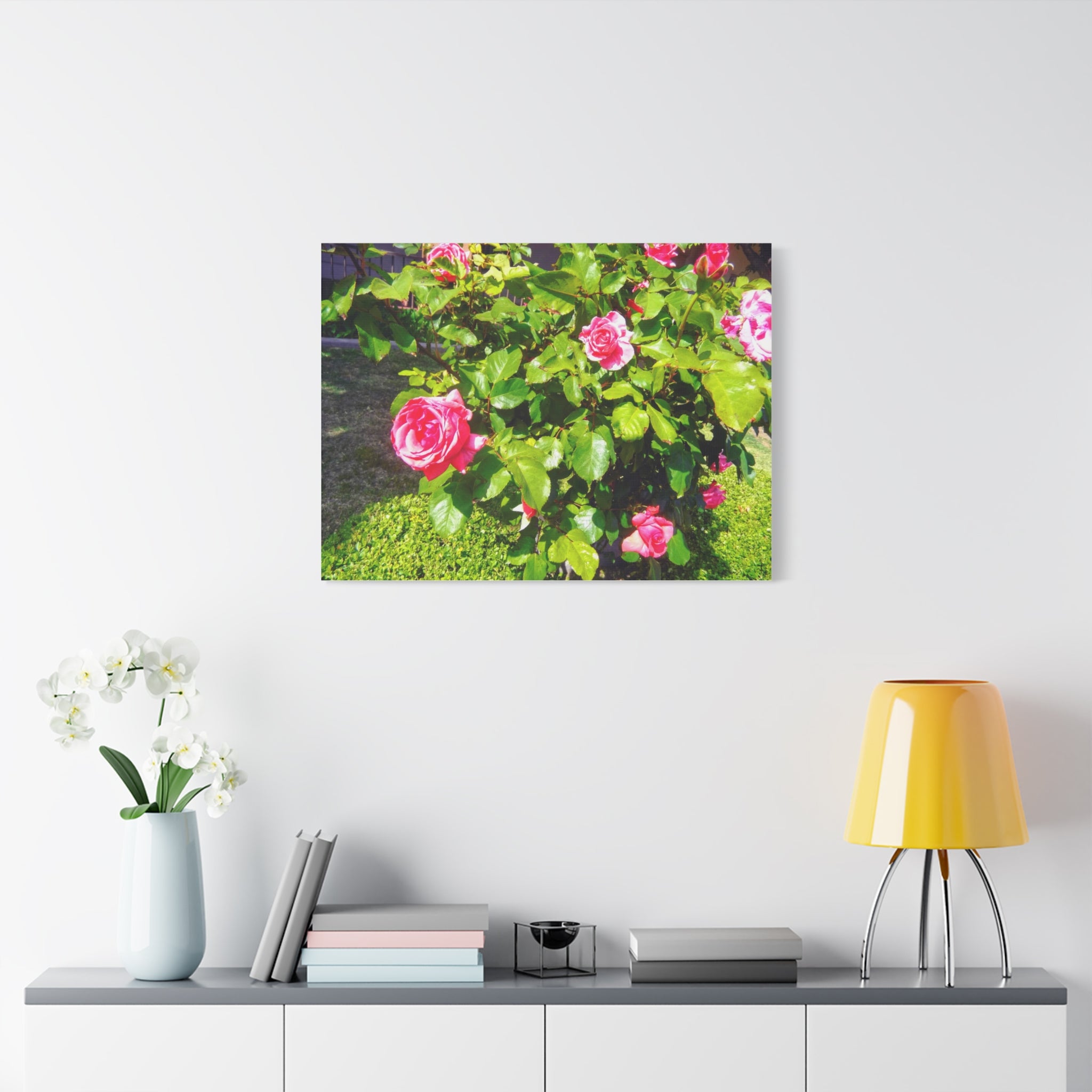 Floral Canvas Wall Art, Pink Rose Decor, Home Gallery Piece, Flower Photography, Garden Wall Decor, Floral Print