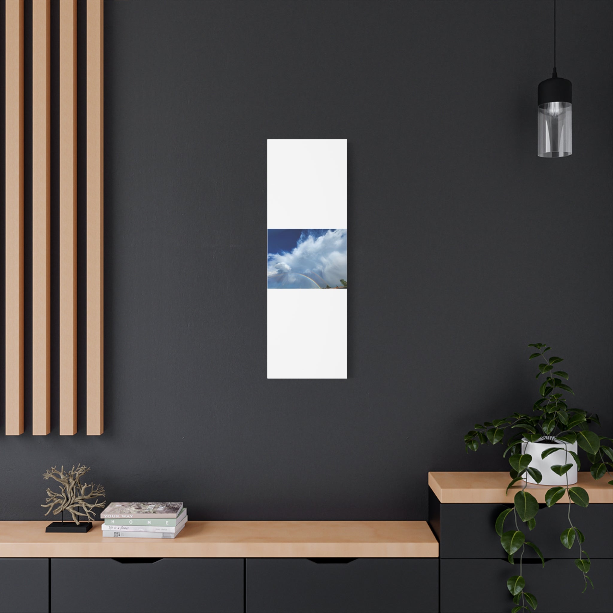 Rainbow Cloud Art Canvas Print, Stretched Wall Decor, Home/Office Art, Gift for Nature Lovers, Gallery Wall Accent