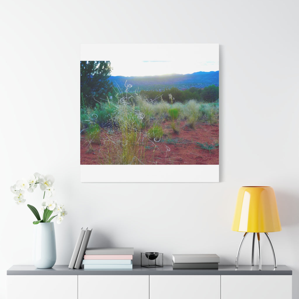 Stretched Canvas Art Print, Nature Wall Decor, Boho Home Decor, Rustic Landscape Art, Gift for Nature Lovers