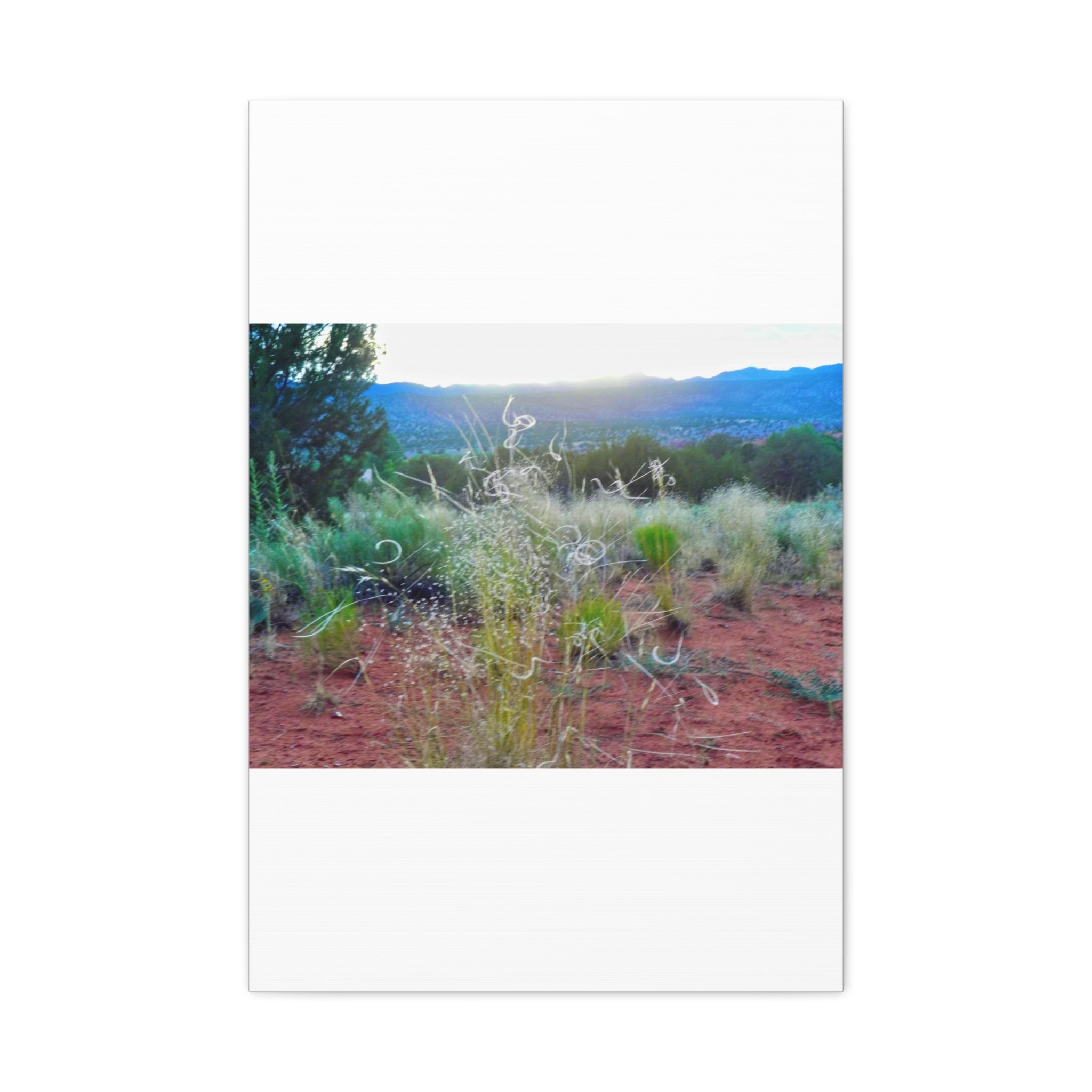 Serene Desert Landscape Canvas Print, Nature Wall Art, Home Decor, Gift for Nature Lovers, Rustic Art for Living Room, Boho Decor