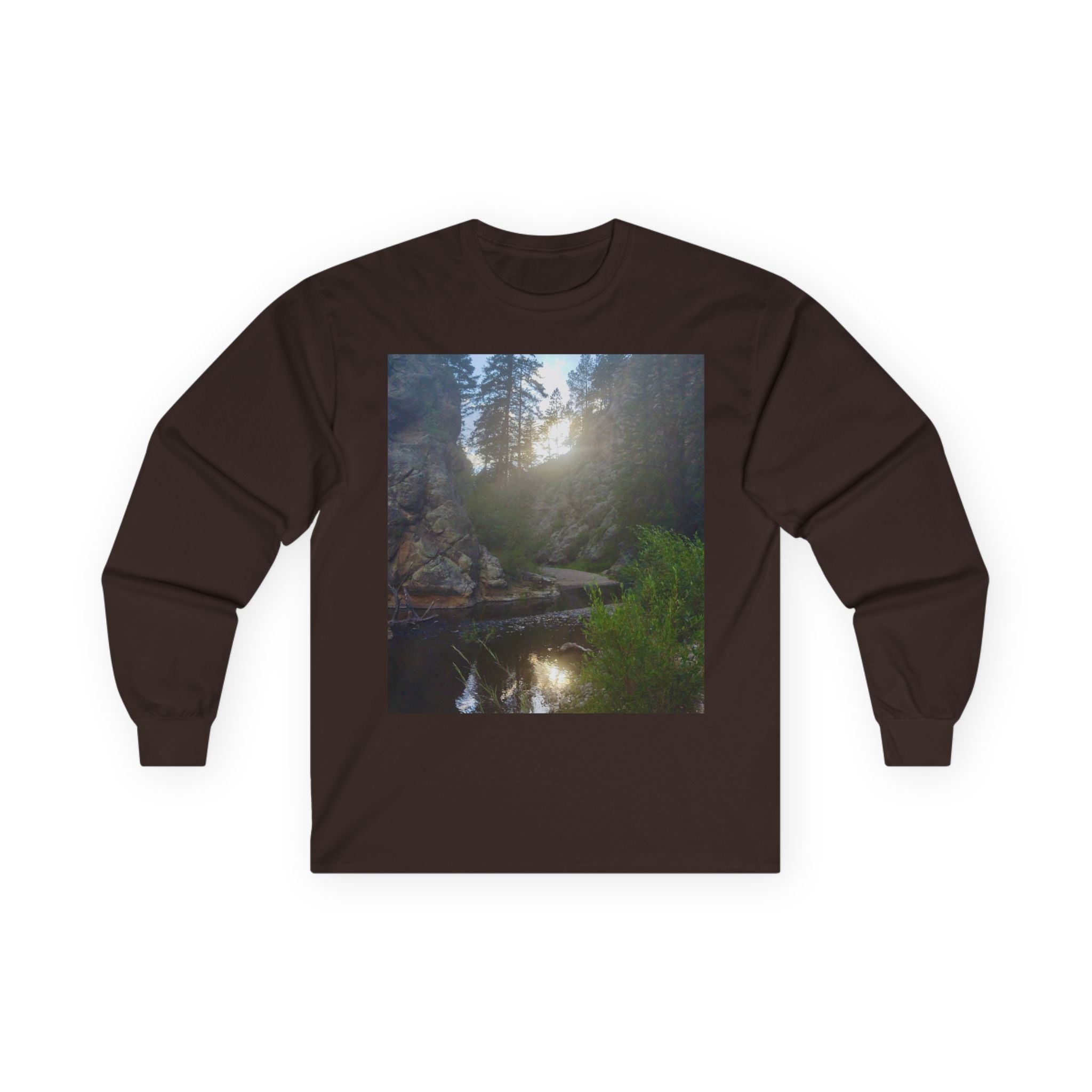 Nature-Inspired Unisex Long Sleeve Tee, Outdoor Adventure Shirt, Gift for Nature Lovers, Casual Wear, Eco-Friendly Apparel
