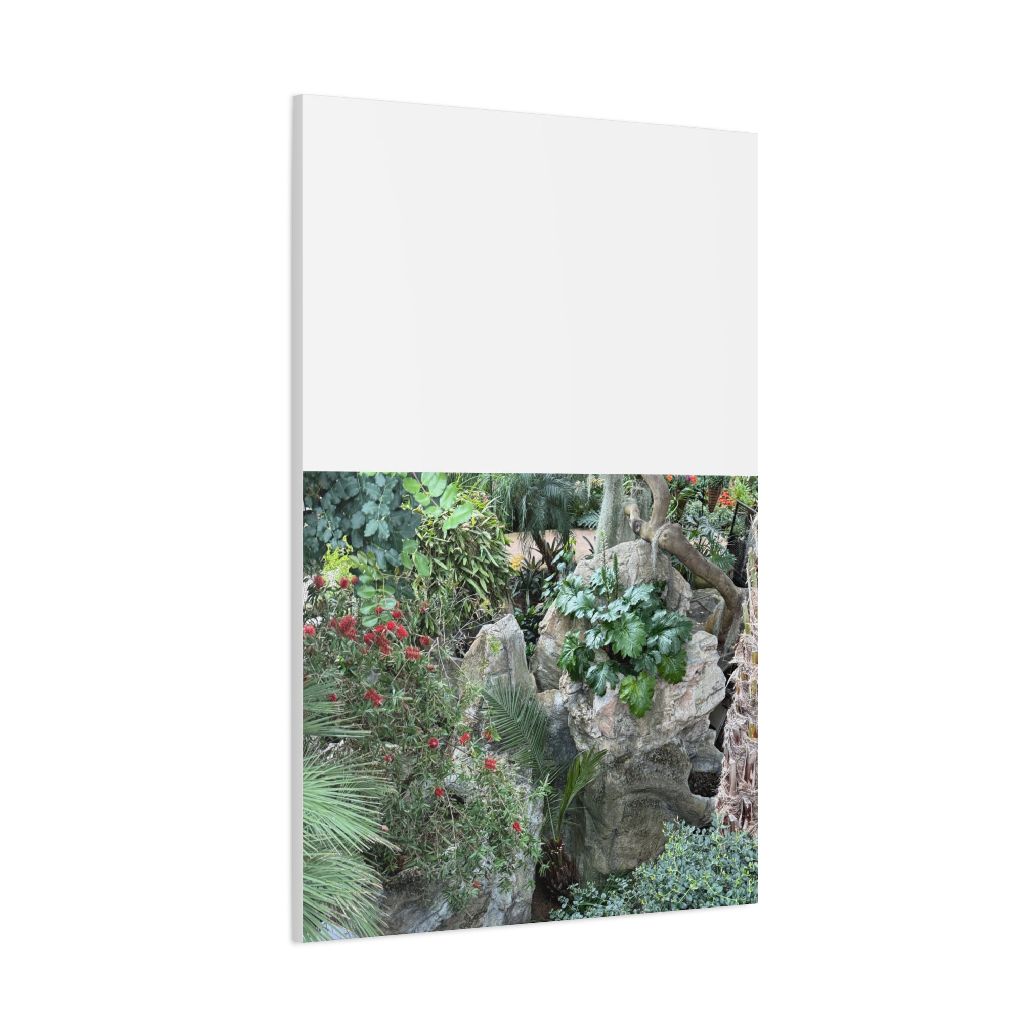 Garden Landscape Canvas Wall Art, Nature Decor, Home Decoration, Gift for Nature Lovers, Eco-Friendly Art, Botanical Wall Decor